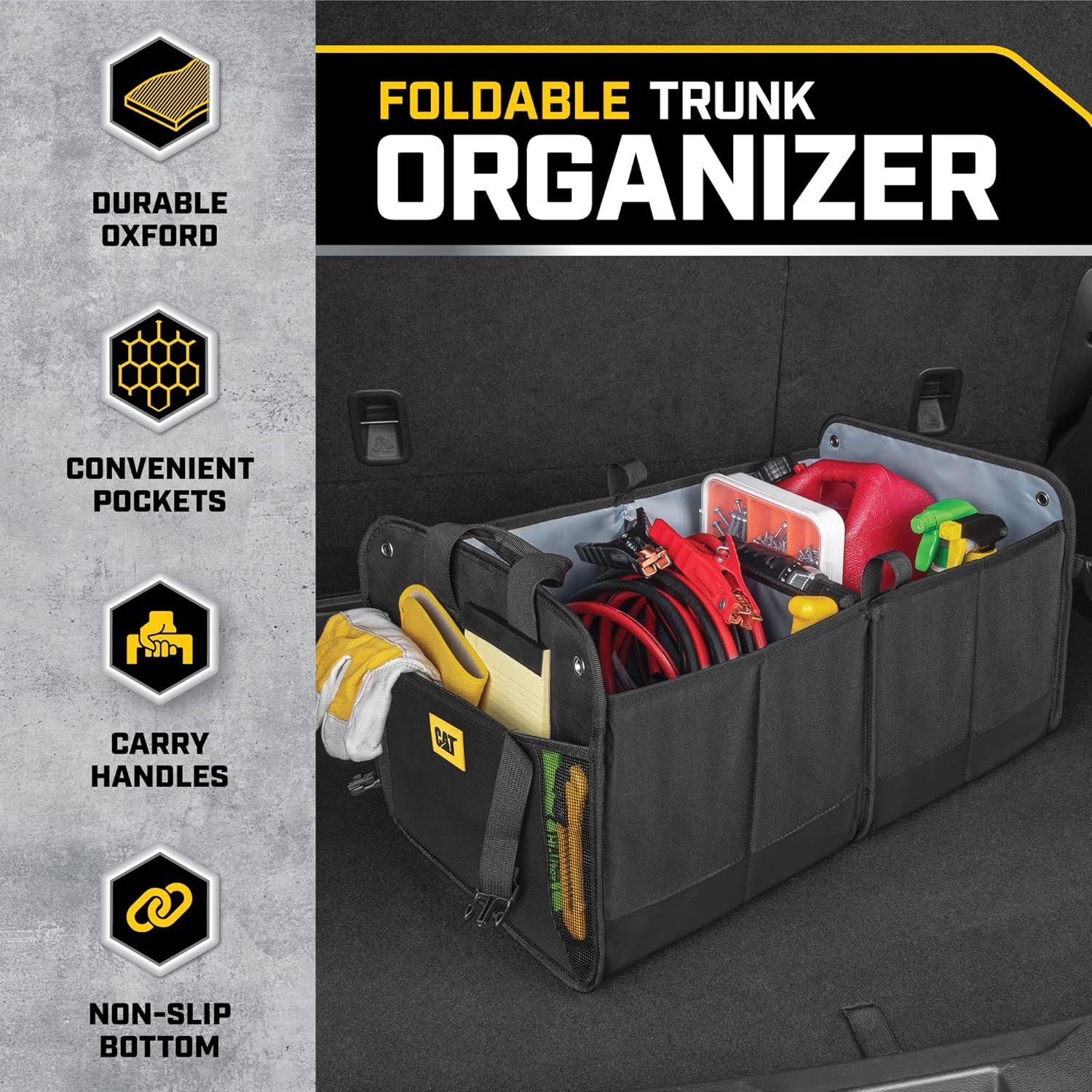 Organizador de Maletero CAT FlexTrunk - Doble Compartimento Plegable