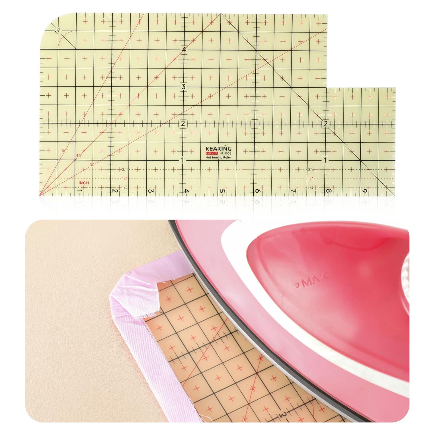 Regla de Dobladillo Caliente MYLbeter 25x12.7 cm Antideslizante