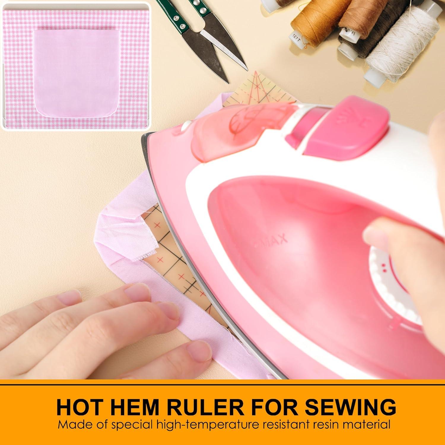 Regla de Dobladillo Caliente MYLbeter 25x12.7 cm Antideslizante