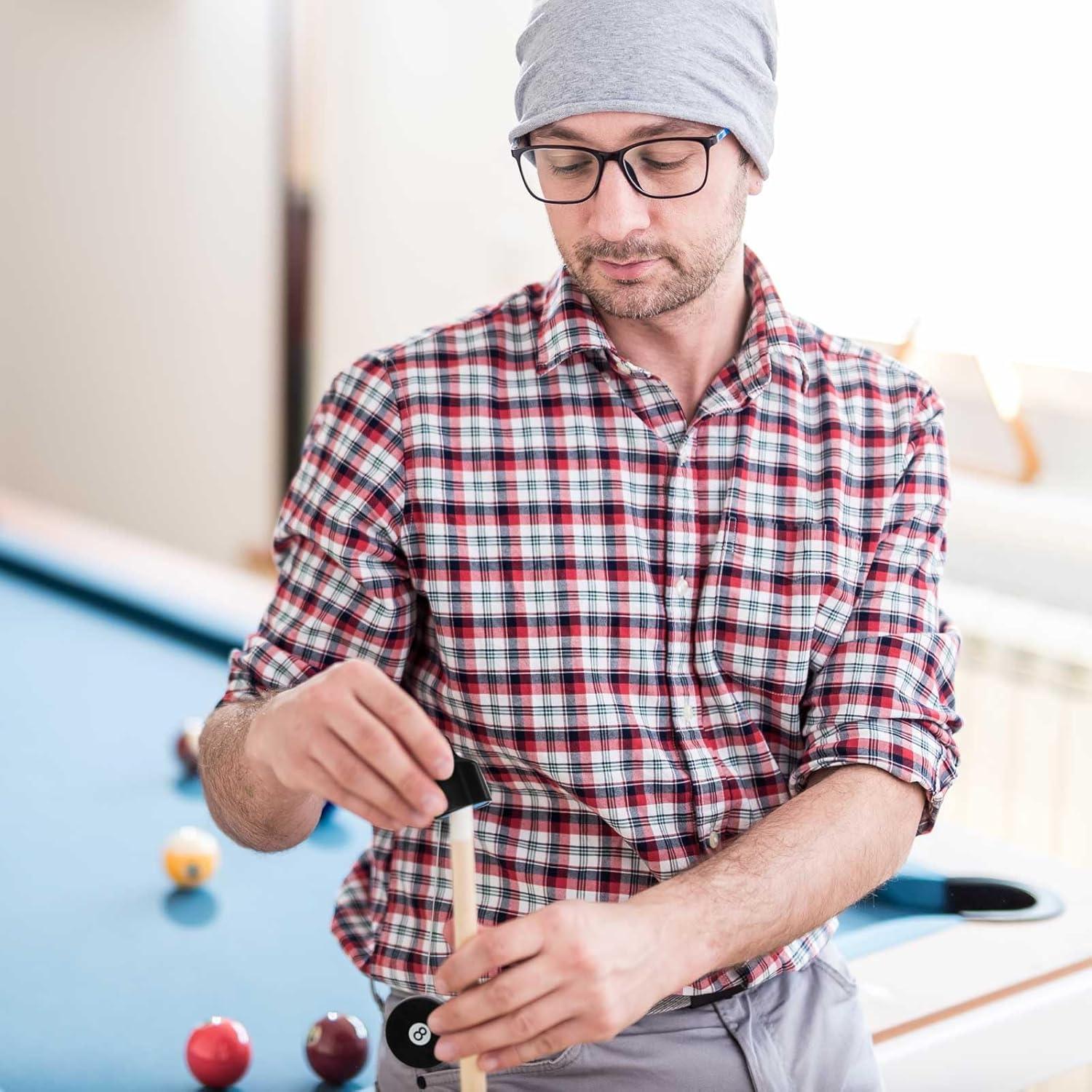 Soporte de Tiza para Billar Lewtemi OB3133, 2 Piezas Retráctil