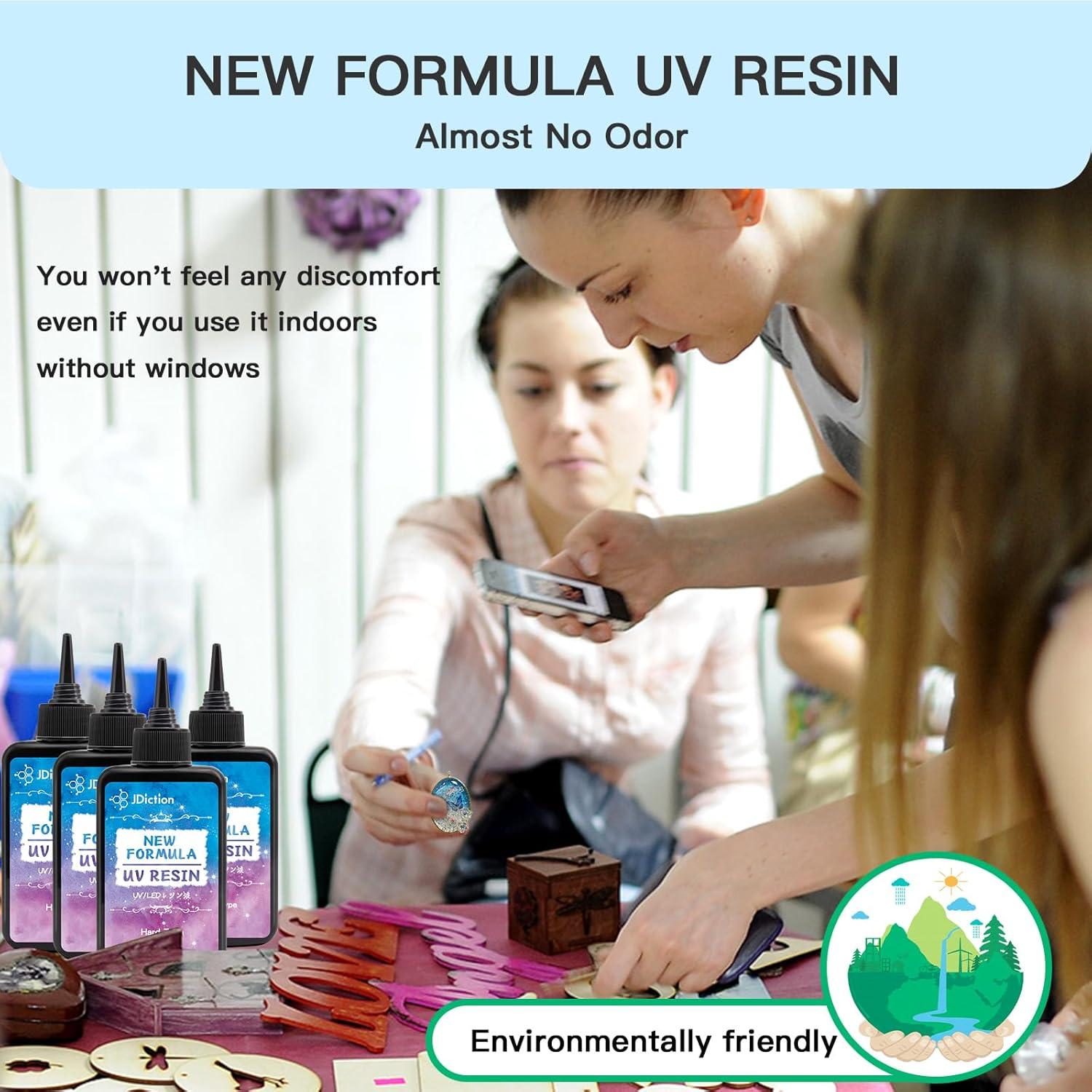 Resina UV JDiction 200g - Cristal Claro para Manualidades DIY