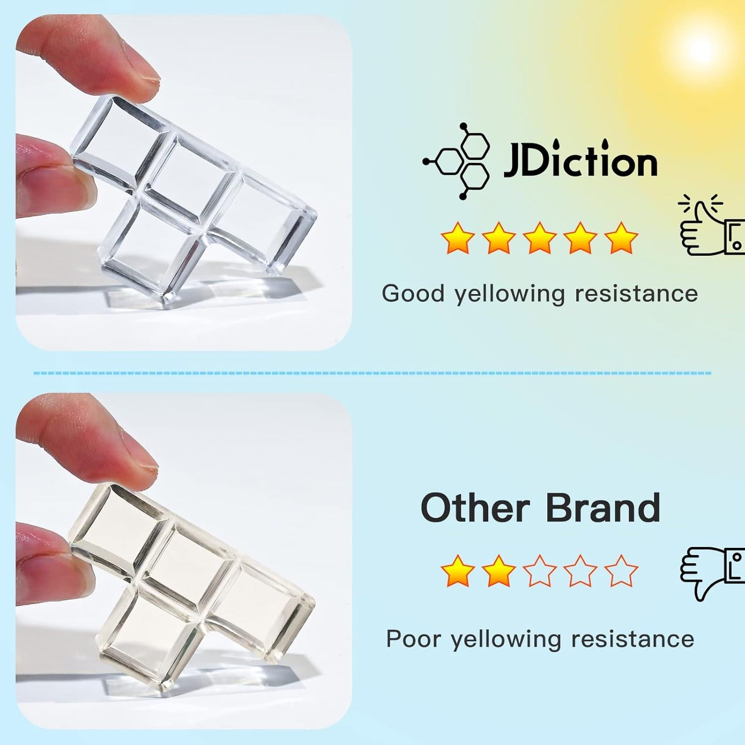 Resina UV JDiction 200g - Cristal Claro para Manualidades DIY