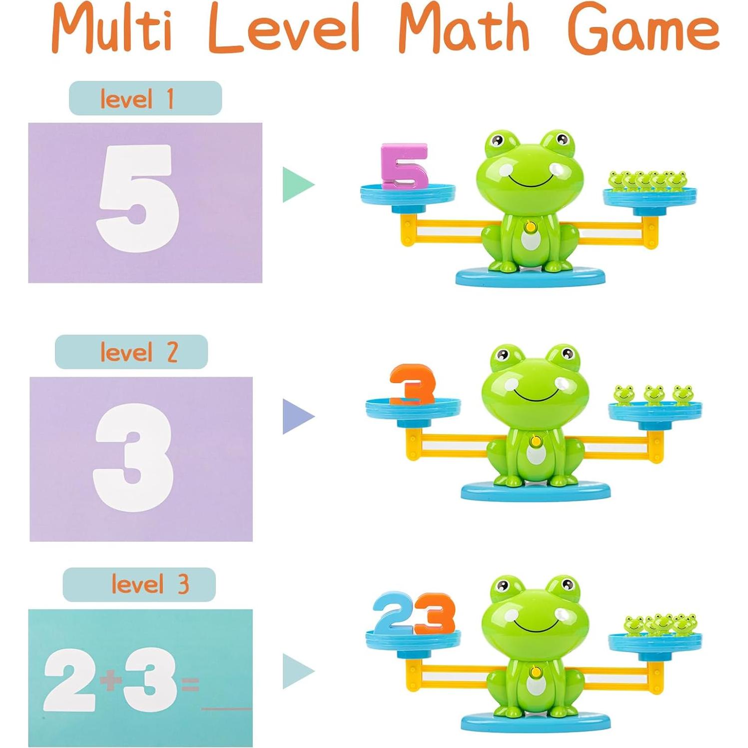 Juguete educativo de conteo rana Long Libao 63 PCS