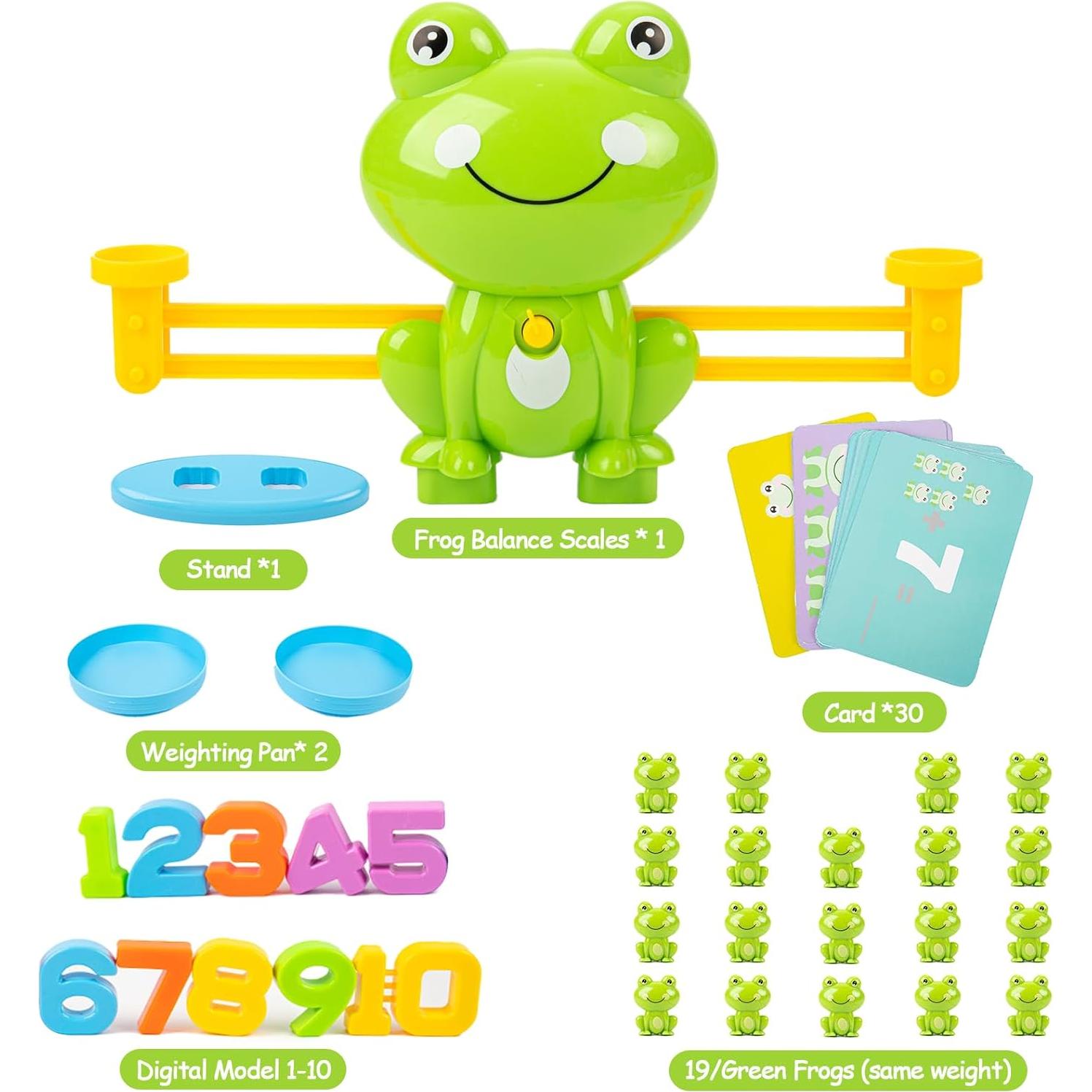 Juguete educativo de conteo rana Long Libao 63 PCS