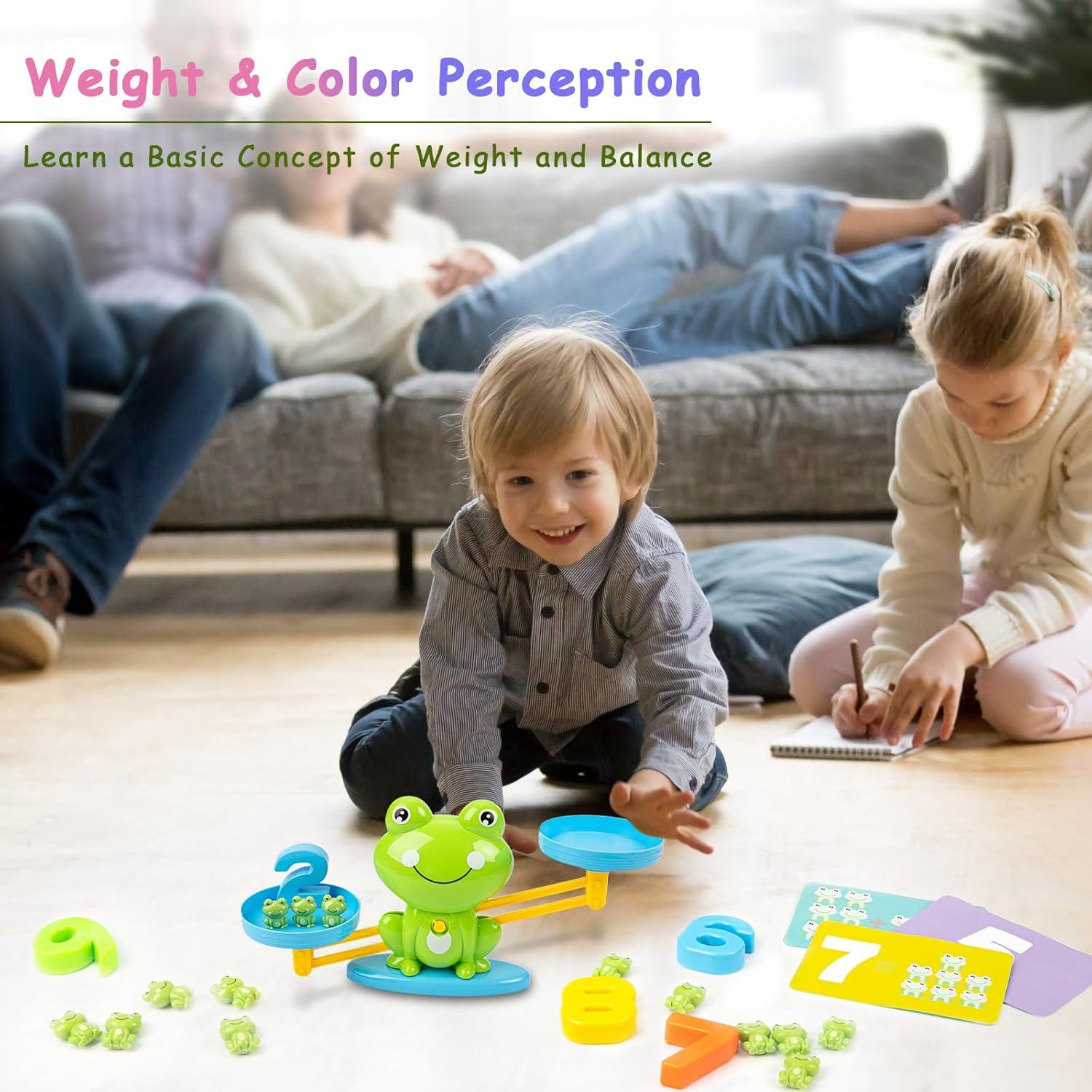 Juguete educativo de conteo rana Long Libao 63 PCS