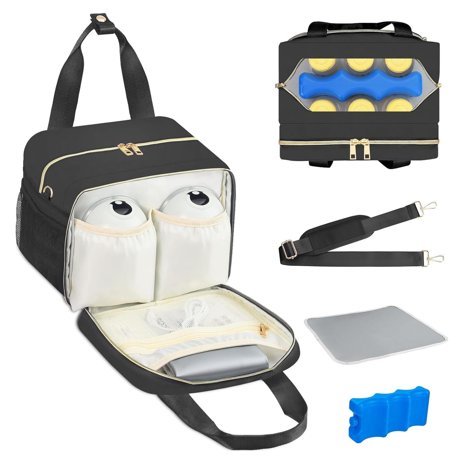 Bolsa de Enfriamiento de Leche Materna PIIOSER Negra 6 Biberones