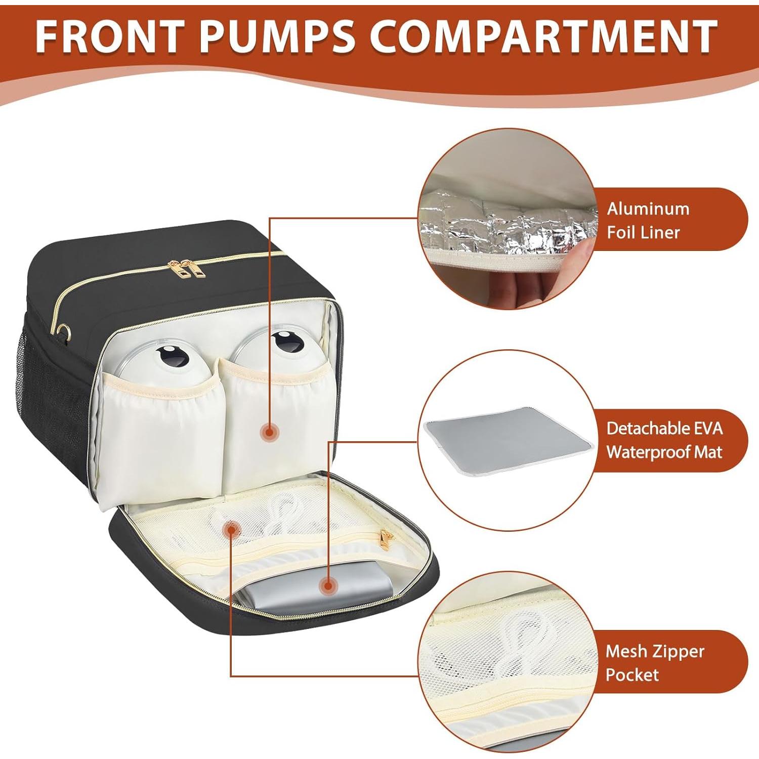 Bolsa de Enfriamiento de Leche Materna PIIOSER Negra 6 Biberones