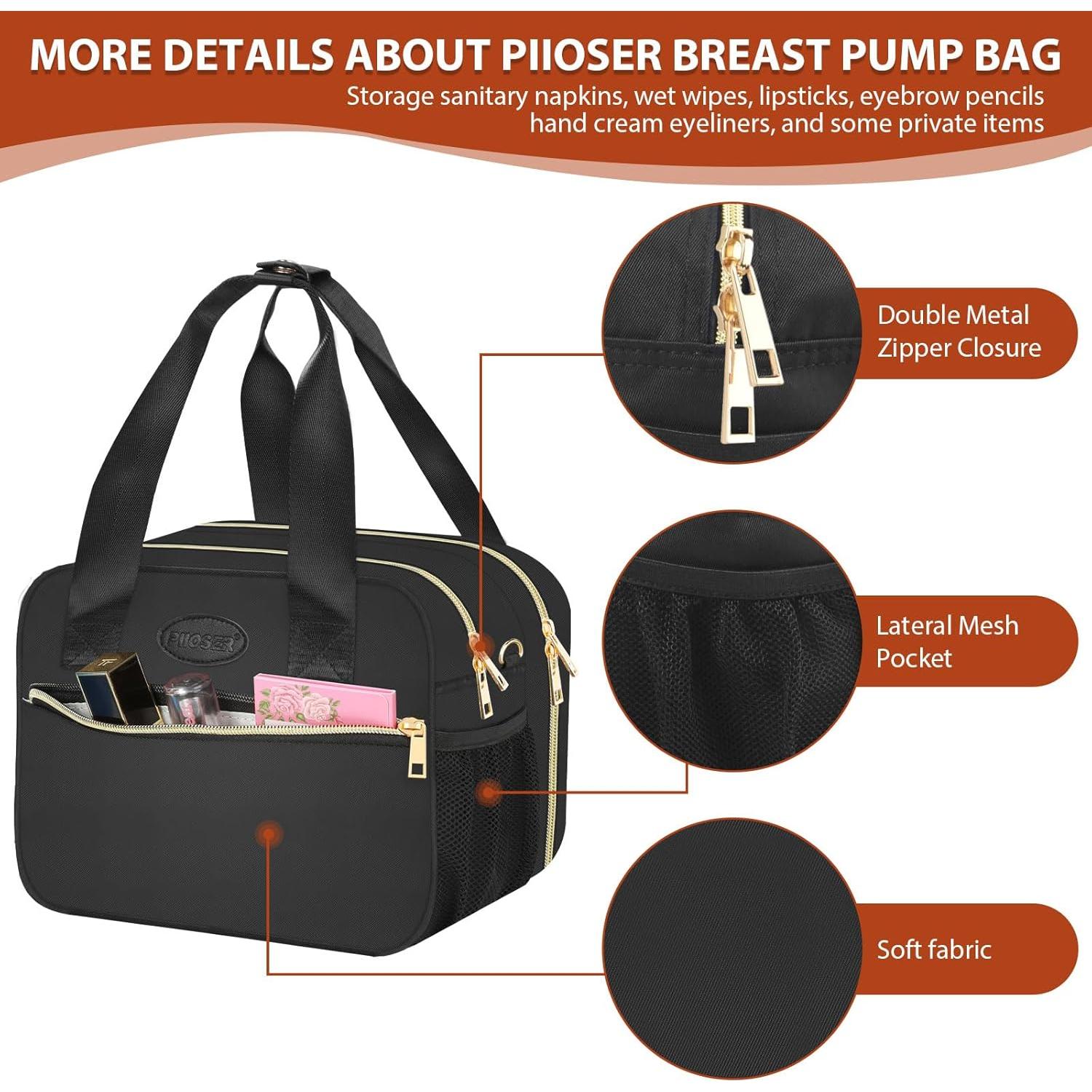 Bolsa de Enfriamiento de Leche Materna PIIOSER Negra 6 Biberones