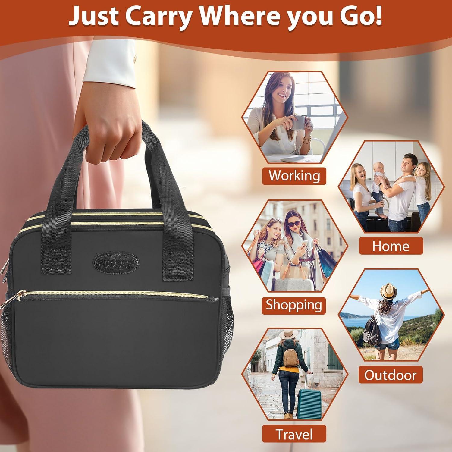 Bolsa de Enfriamiento de Leche Materna PIIOSER Negra 6 Biberones