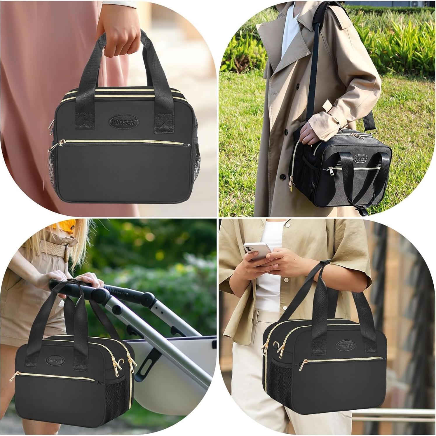 Bolsa de Enfriamiento de Leche Materna PIIOSER Negra 6 Biberones