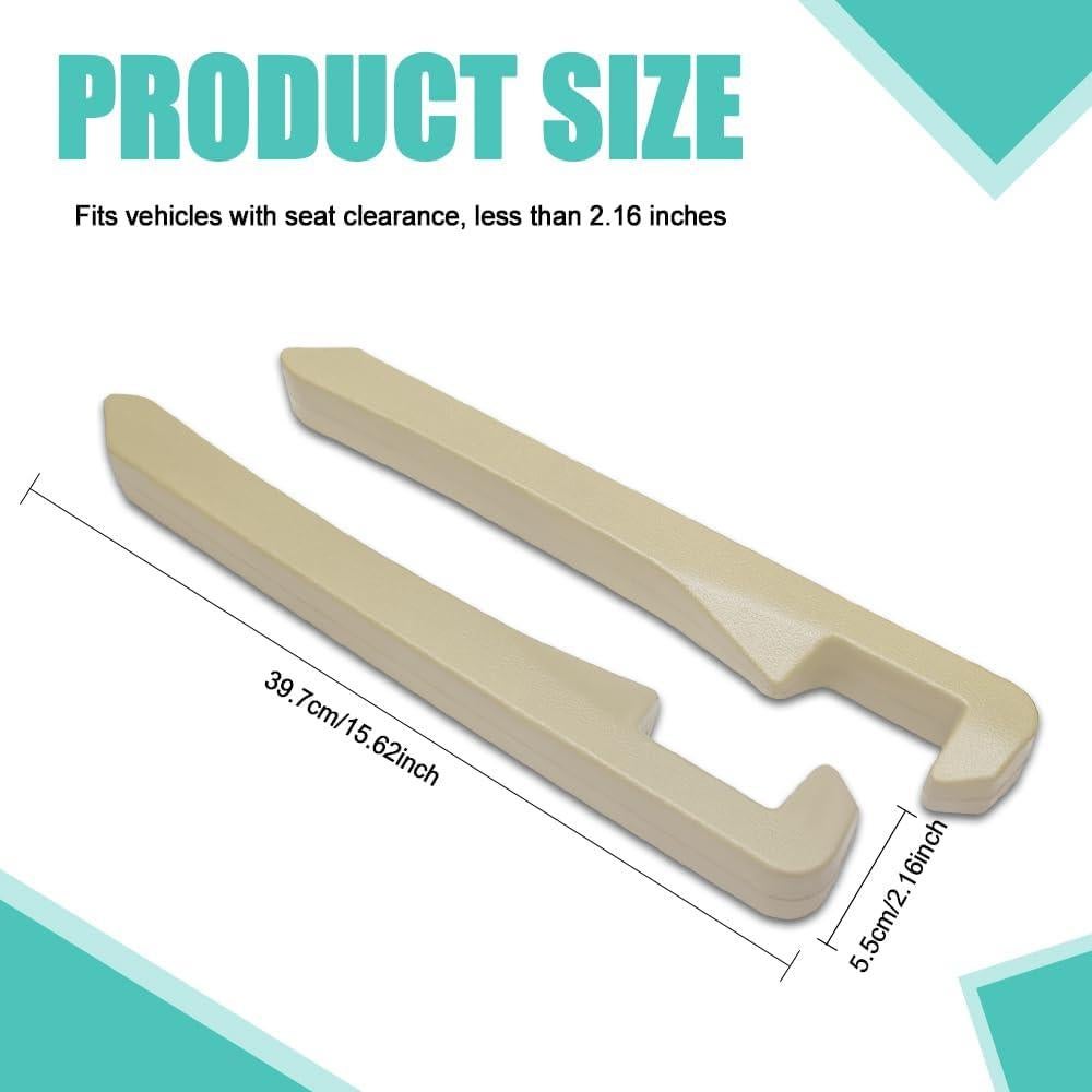 Relleno de Espacio entre Asientos de Coche Tecledsn Beige 2Pcs