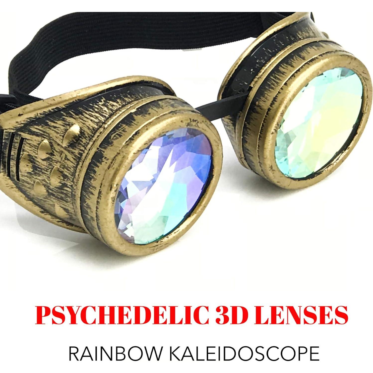Gafas Steampunk 3D Kaleidoscope Umbrella Laboratory