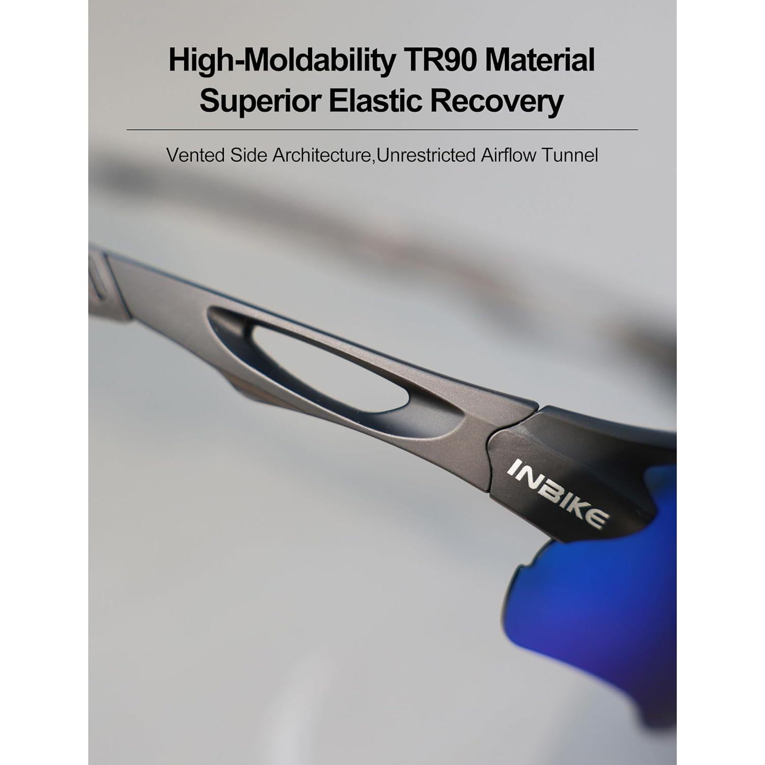 Gafas de Ciclismo Polarizadas INBIKE TR90 UV para Hombre y Mujer