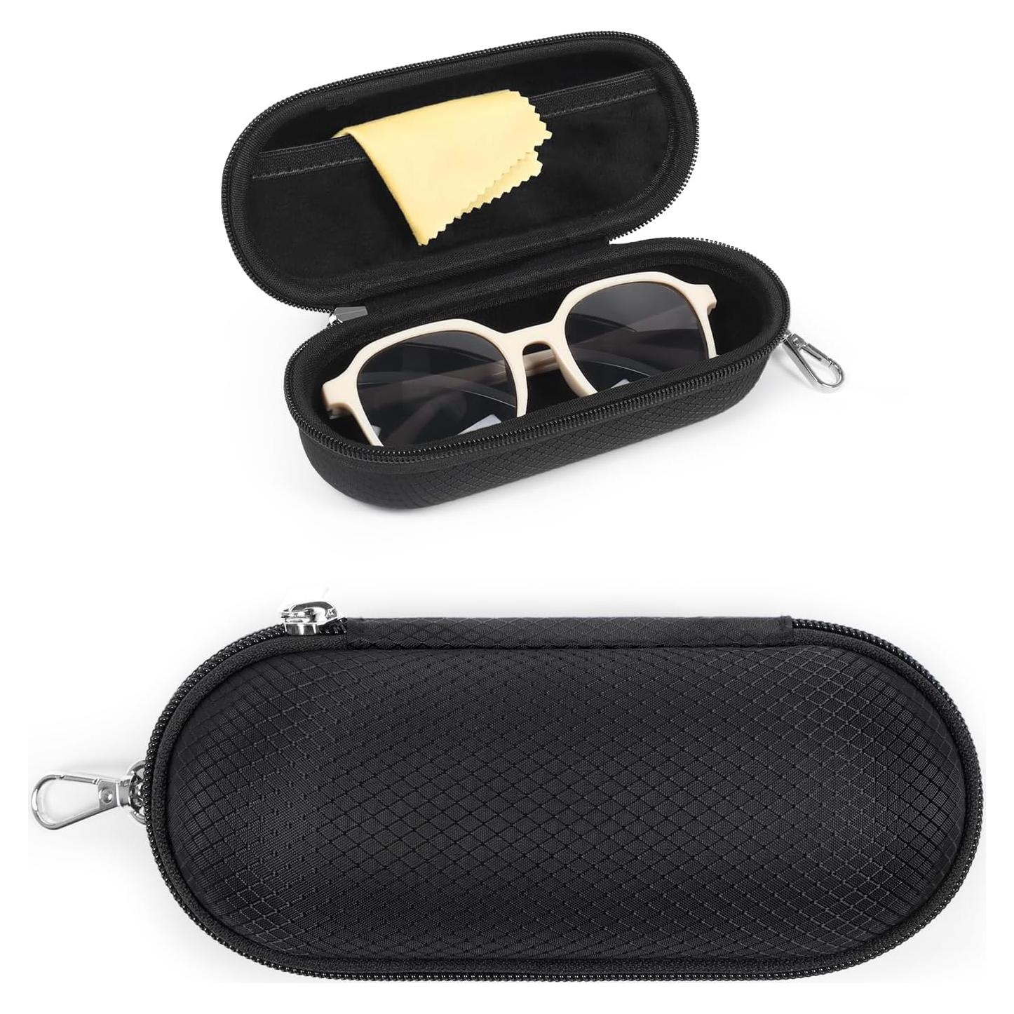 Estuche para Gafas Bukere EVA Negro con Clip y Cremallera