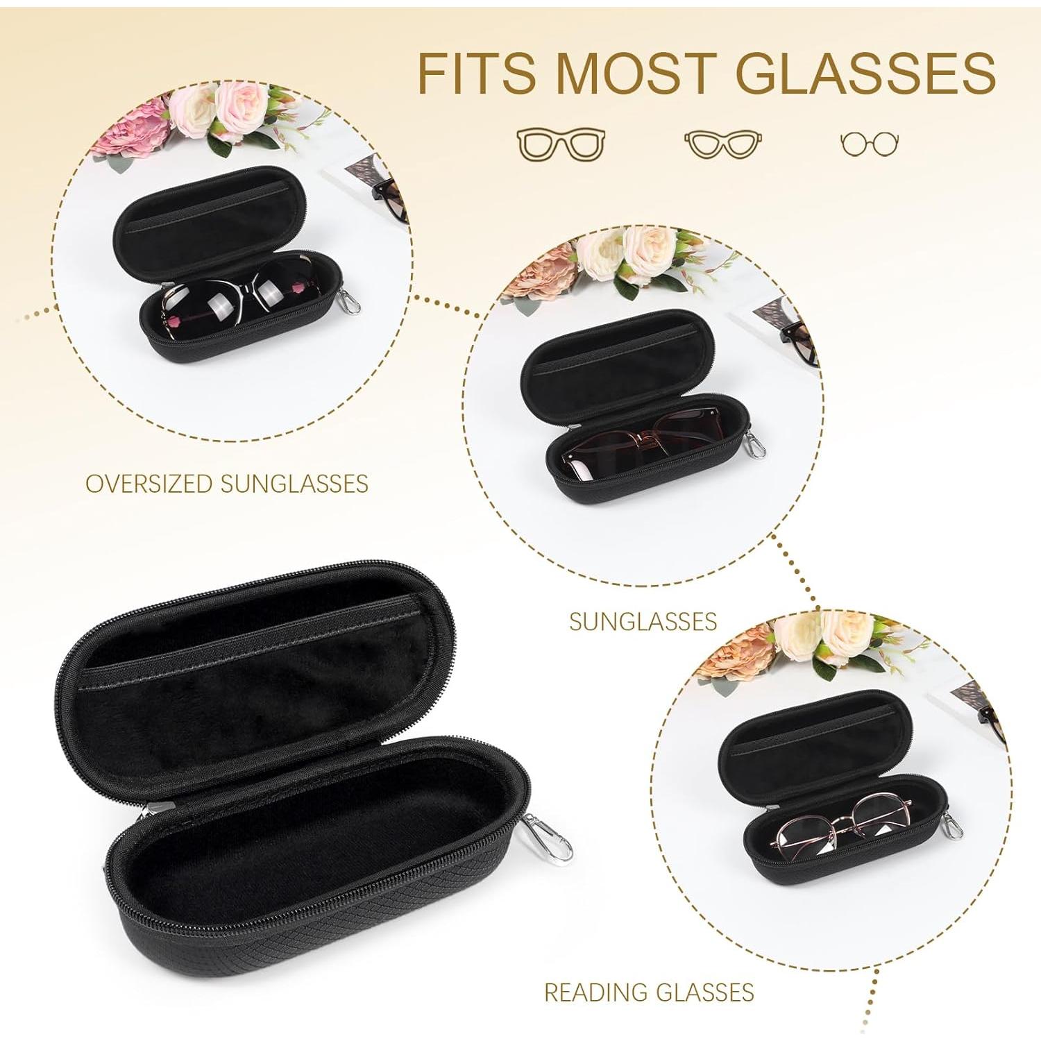 Estuche para Gafas Bukere EVA Negro con Clip y Cremallera