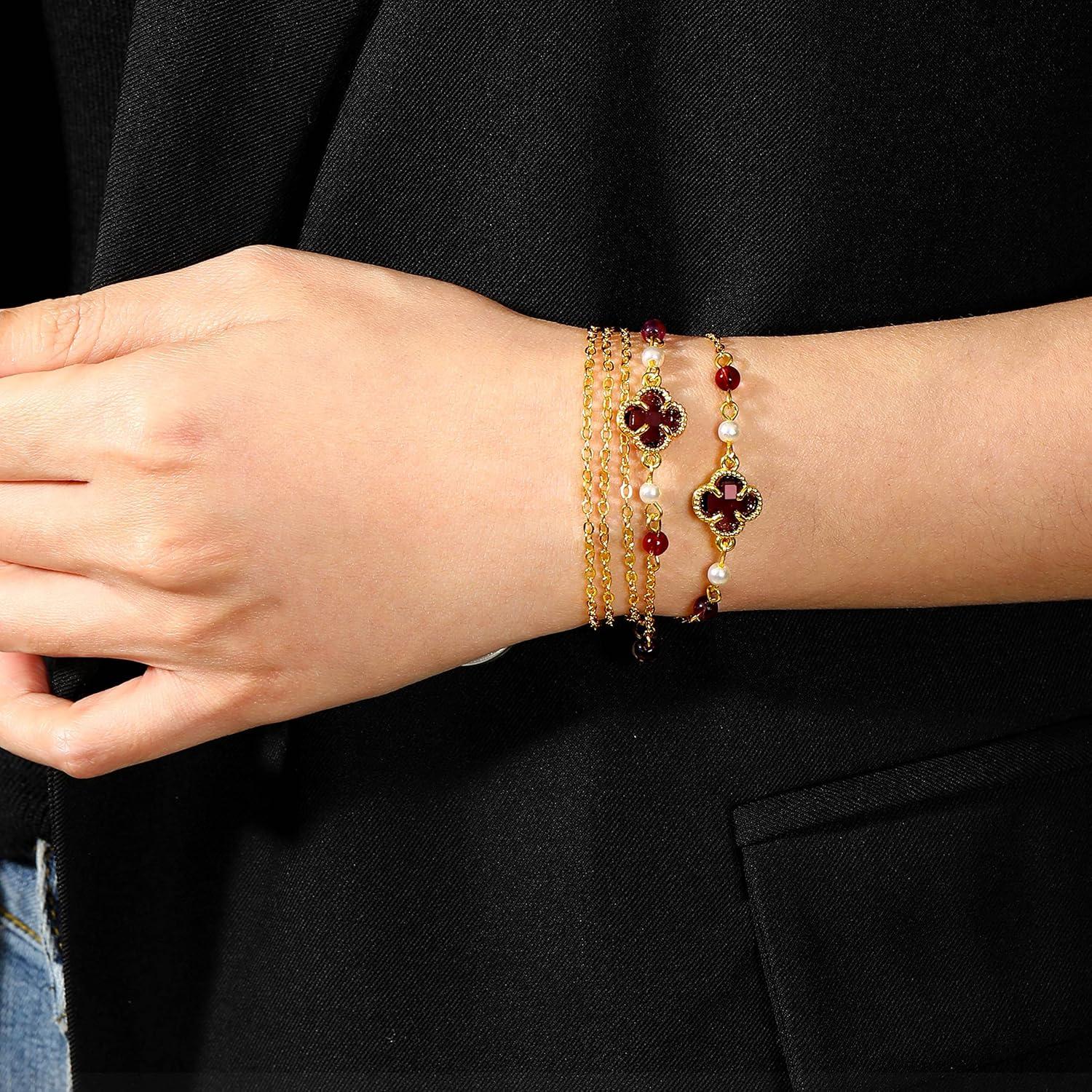 Cadena para Gafas de Sol y Lectura Trébol 74cm Negra