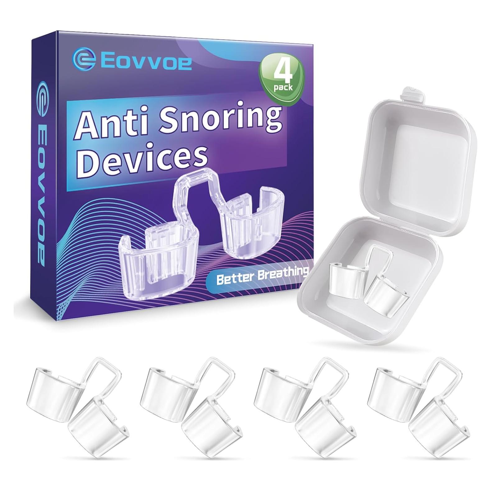 Dispositivos Anti Ronquidos Eovvoe - Paquete de 4, Ajuste Personalizado