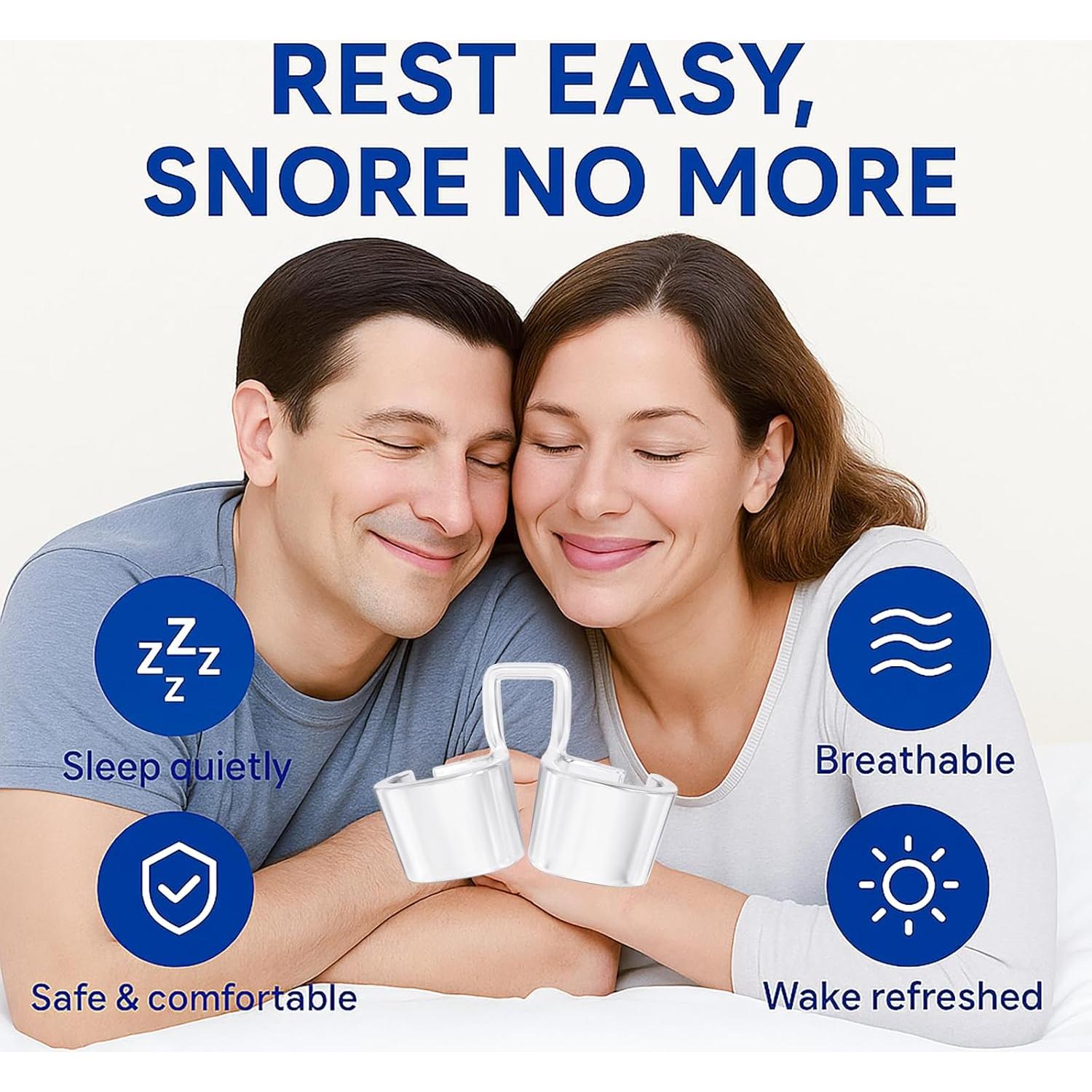 Dispositivos Anti Ronquidos Eovvoe - Paquete de 4, Ajuste Personalizado