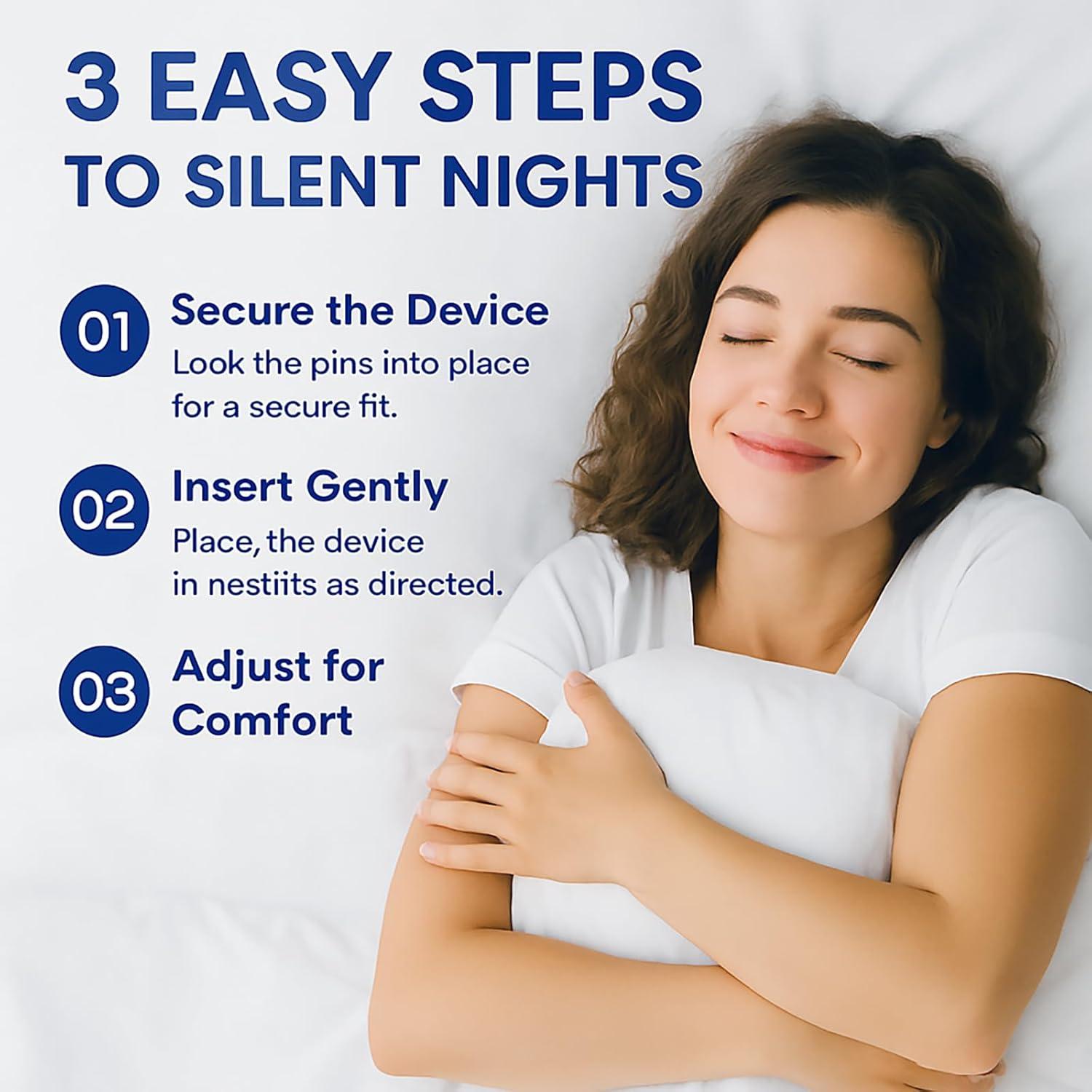 Dispositivos Anti Ronquidos Eovvoe - Paquete de 4, Ajuste Personalizado