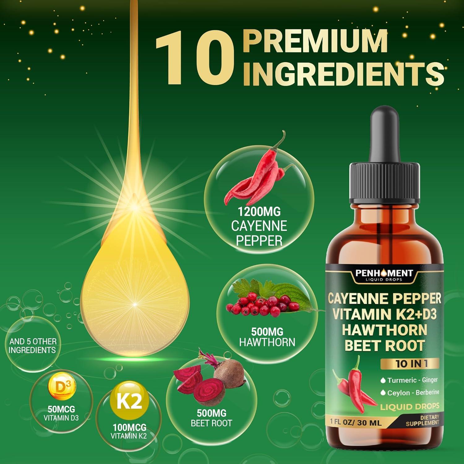 Gotas Líquidas de Pimiento de Cayena 30 ml - PENHOMENT