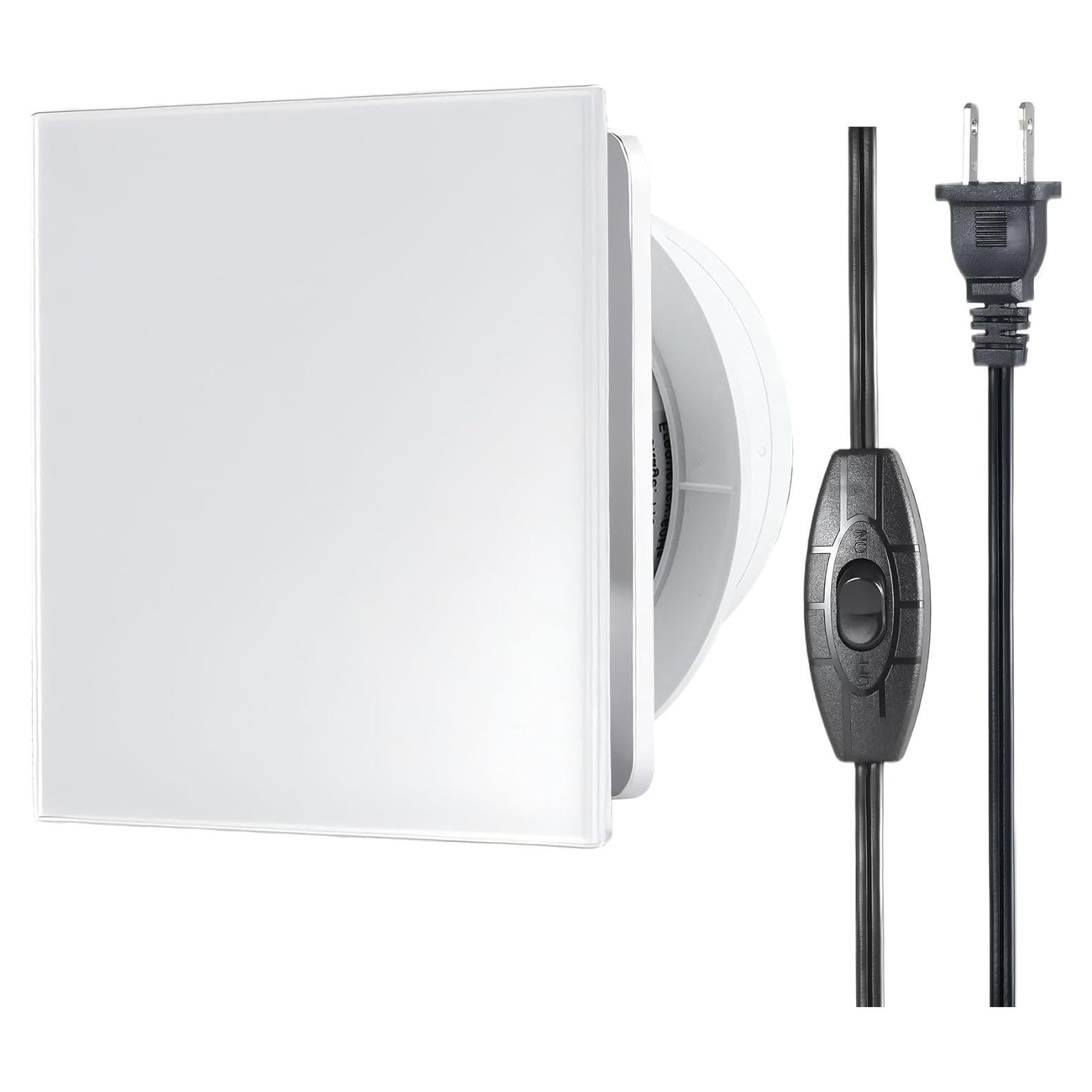 Ventilador de Escape 4" Moonjor con Panel de Vidrio IP45