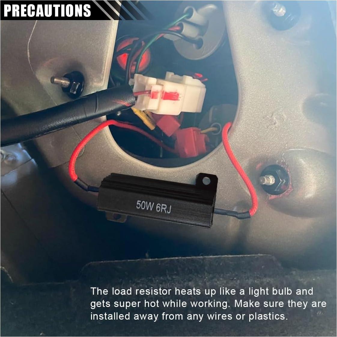 Resistencias de Carga JOYCOURT 50W 6ohm para Luces LED 2PCS