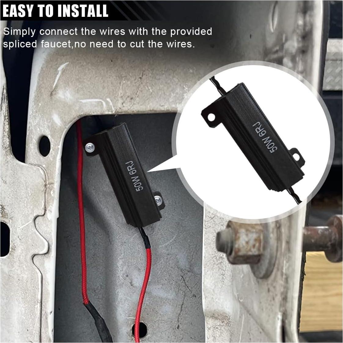 Resistencias de Carga JOYCOURT 50W 6ohm para Luces LED 2PCS