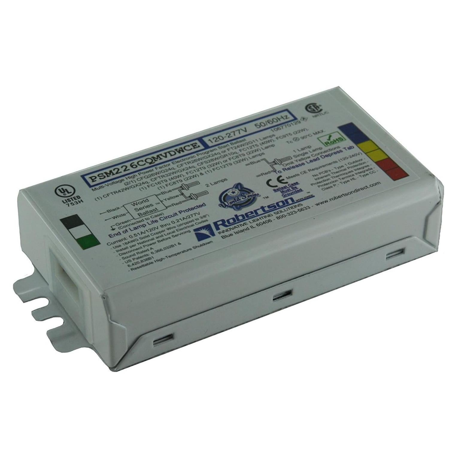 Balasto Electrónico Fluorescente Compacto Robertson 26W