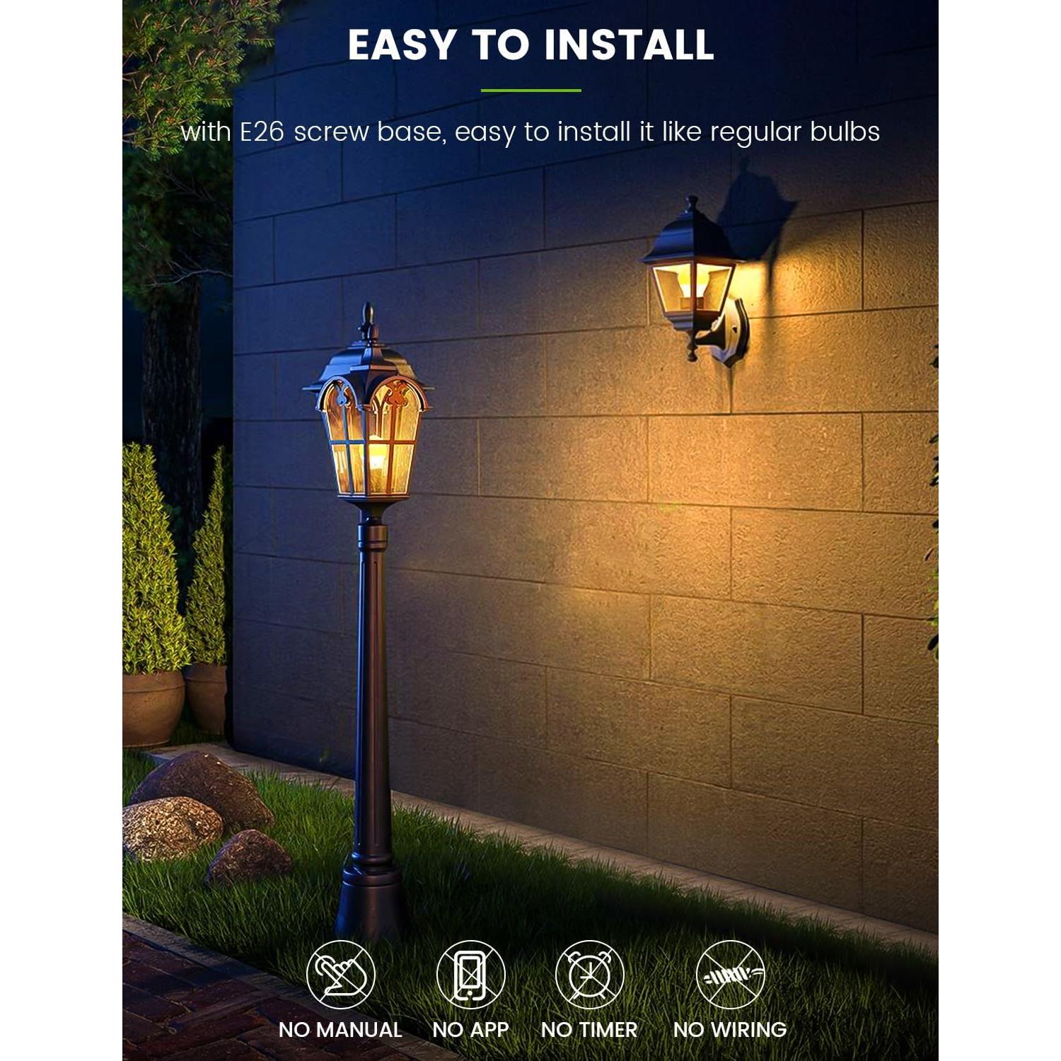 Paquete de 2 Bombillas LED ALEXPEX 13W E26 A19 3000K