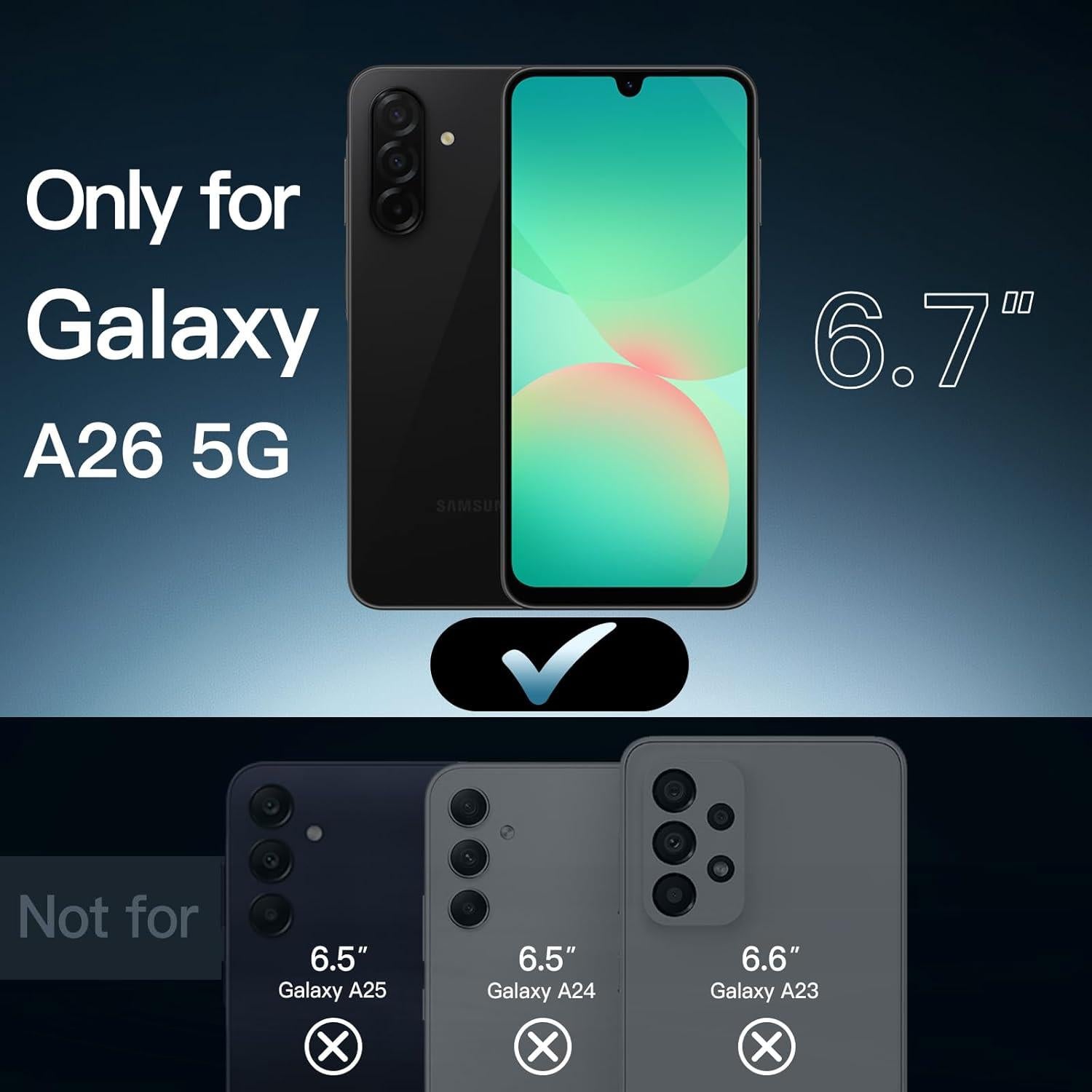 Funda JETech para Samsung Galaxy A26 5G Antigolpes Negra