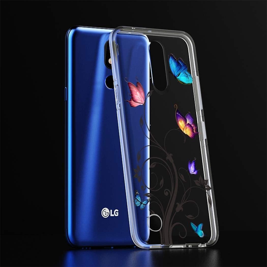 Funda protectora TPU transparente para LG Aristo 3/2 Plus - Mariposa