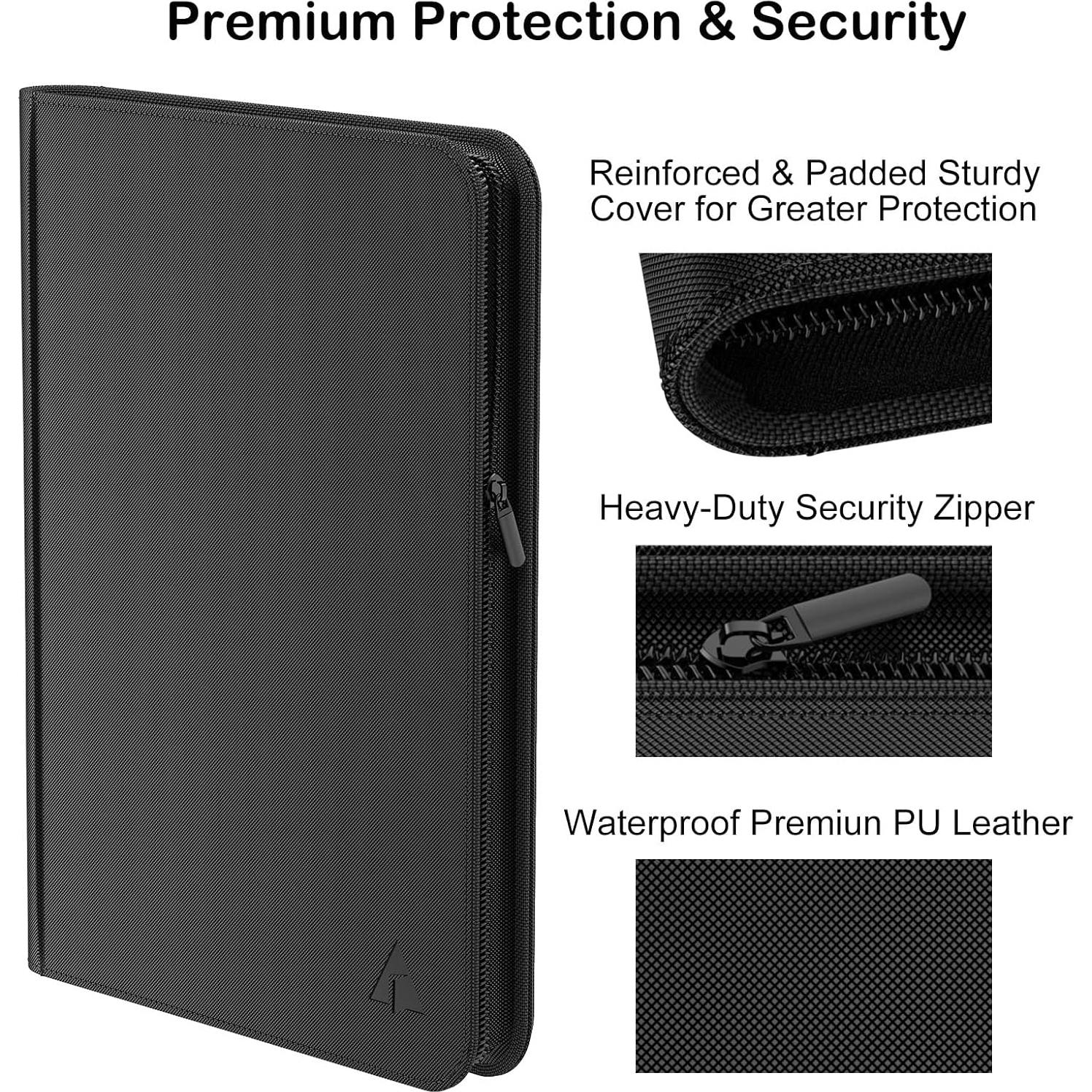 Carpeta de Tarjetas Rayvol Premium 1024 Pockets Negra