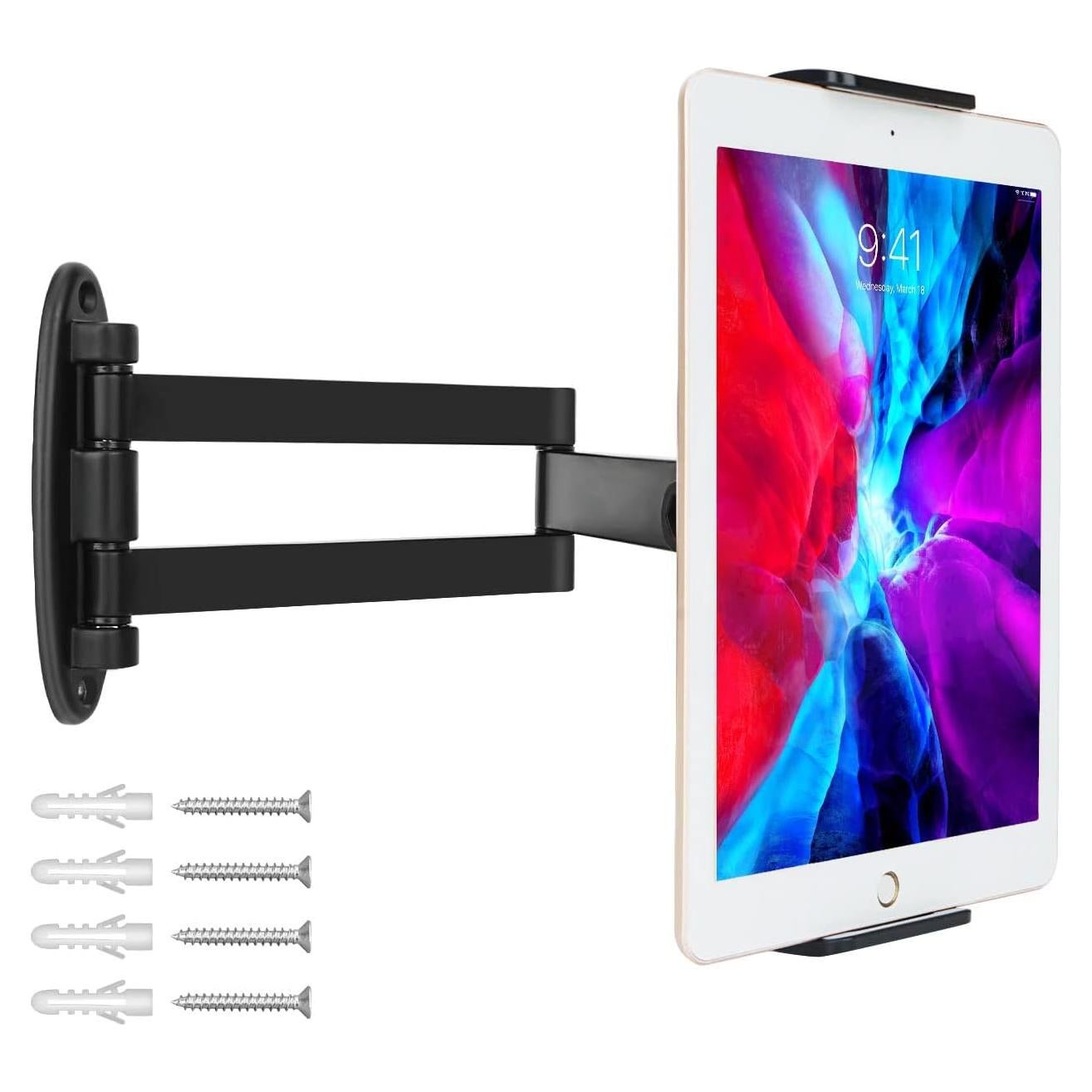 Soporte de Pared para Tablet GSRUAN Ajustable 360° Negro