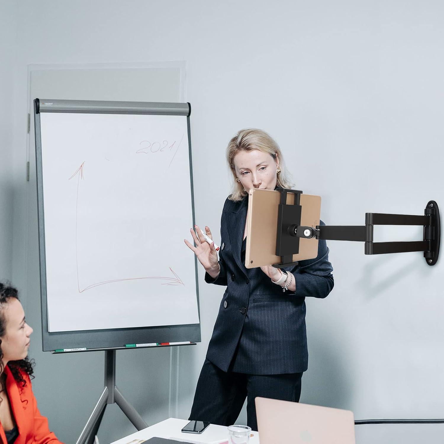 Soporte de Pared para Tablet GSRUAN Ajustable 360° Negro