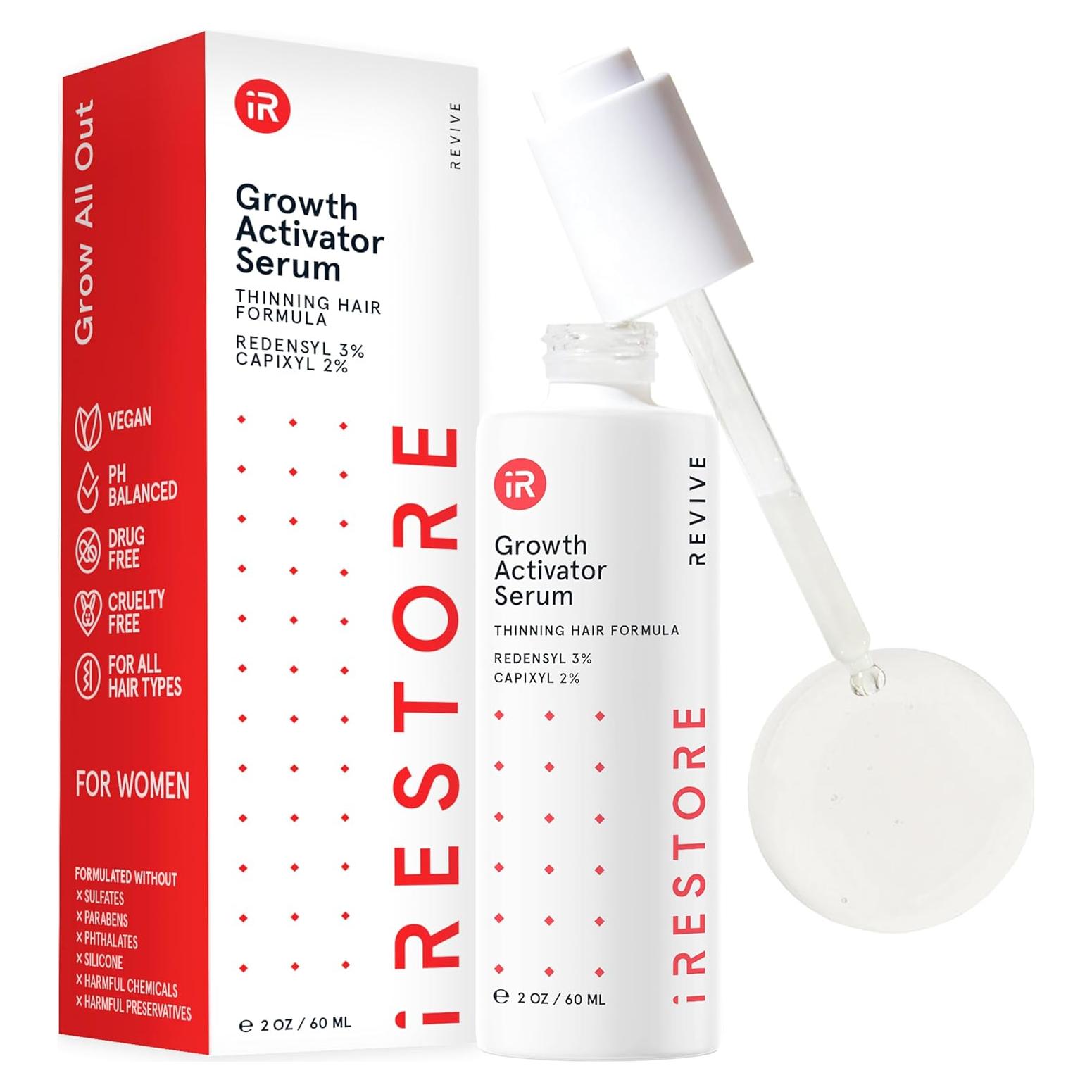 Suero Activador de Crecimiento iRestore 59.15 ml - Biotina y Redensyl