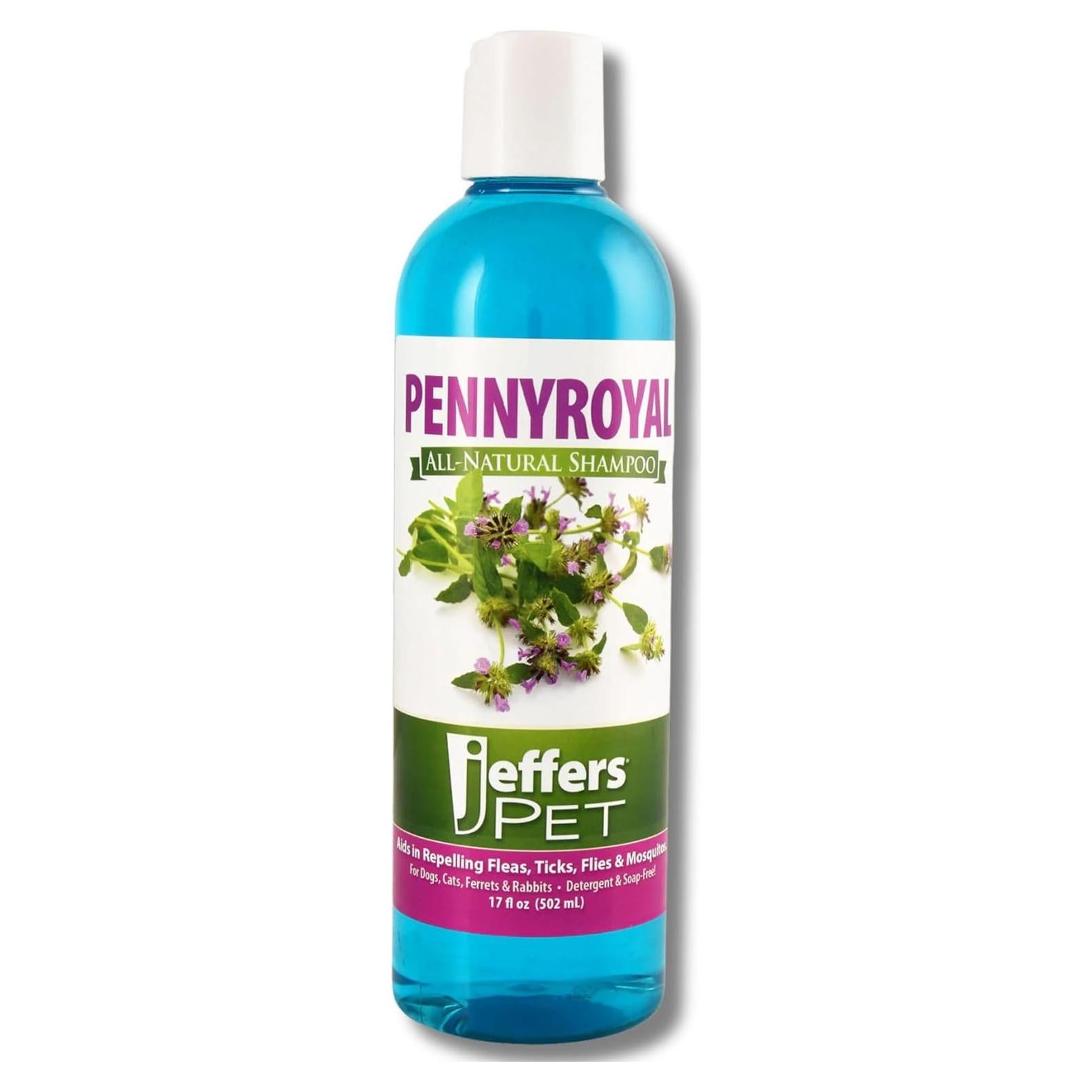 Champú Natural Jeffers para Mascotas 17 oz - Sin Jabón, Menta