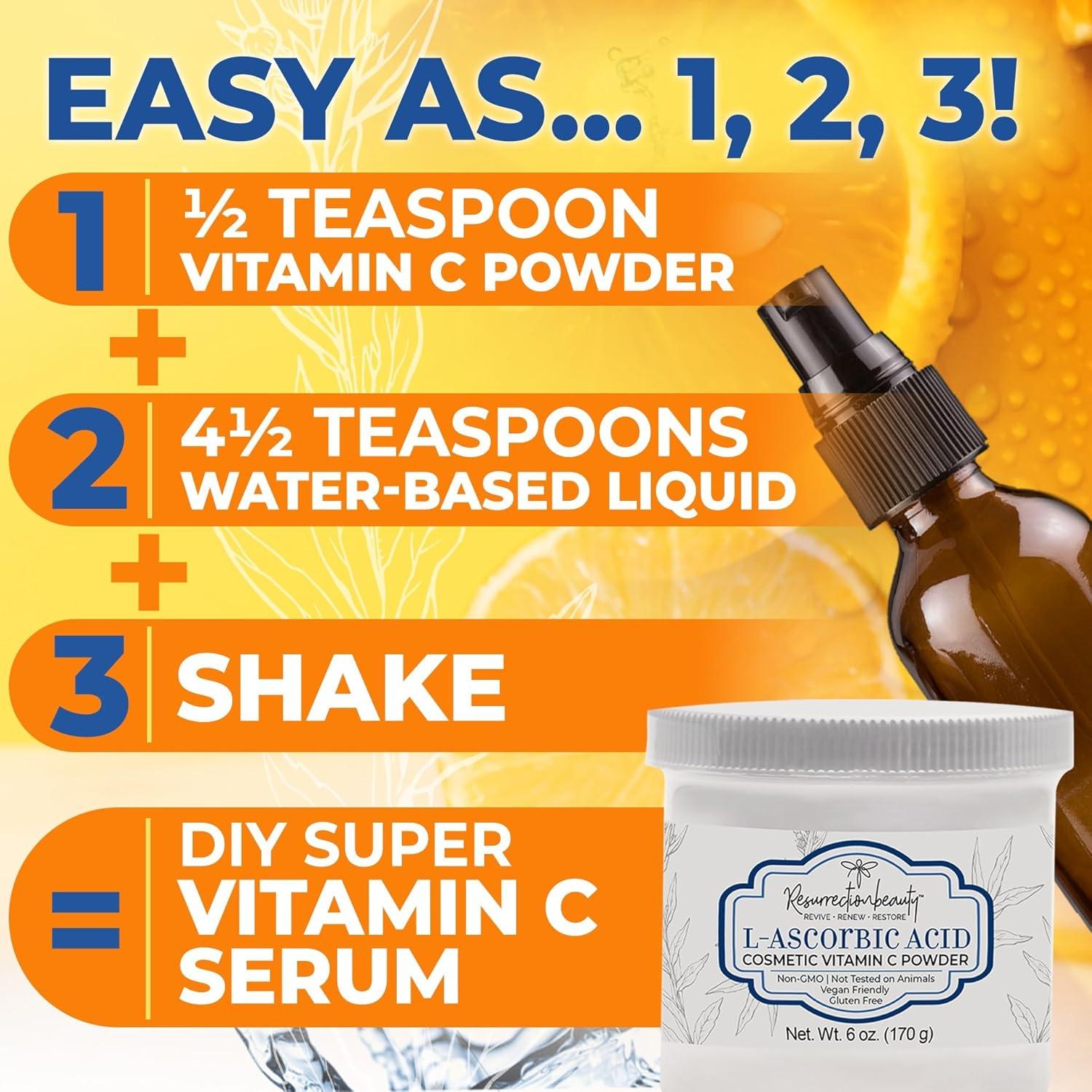 Ácido L-Ascórbico Puro 170g - Vitamina C para Cuidado Facial