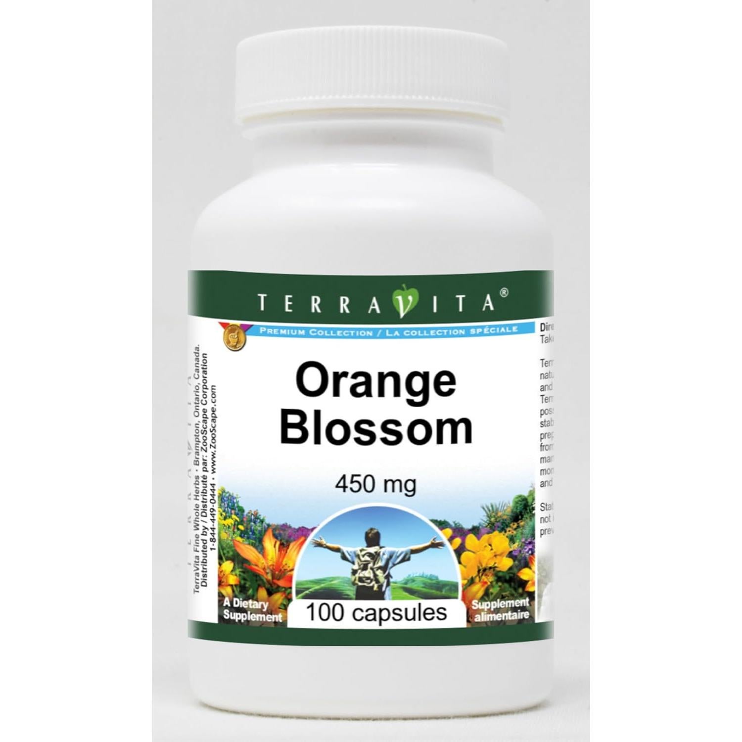 Cápsulas de Flor de Naranjo TerraVita 450 mg - 100 Unidades