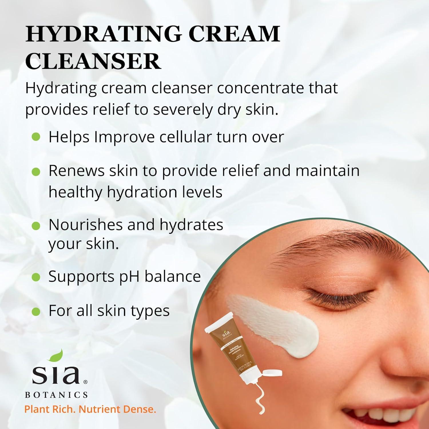 Crema Restauradora Facial Sia Botanics 65g - Hidratante Natural