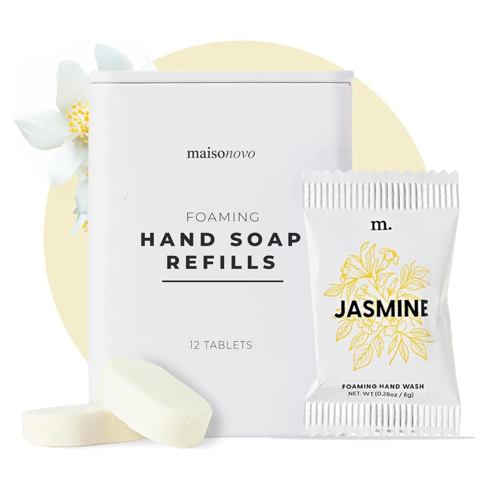 Tabletas de Jabón Espumoso Maisonovo 12 Paquete Jazmín