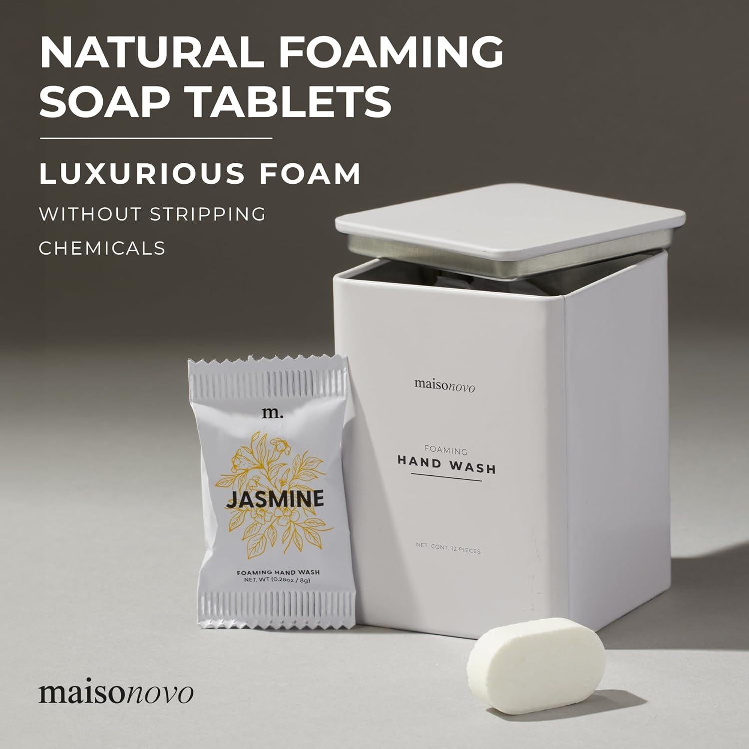 Tabletas de Jabón Espumoso Maisonovo 12 Paquete Jazmín