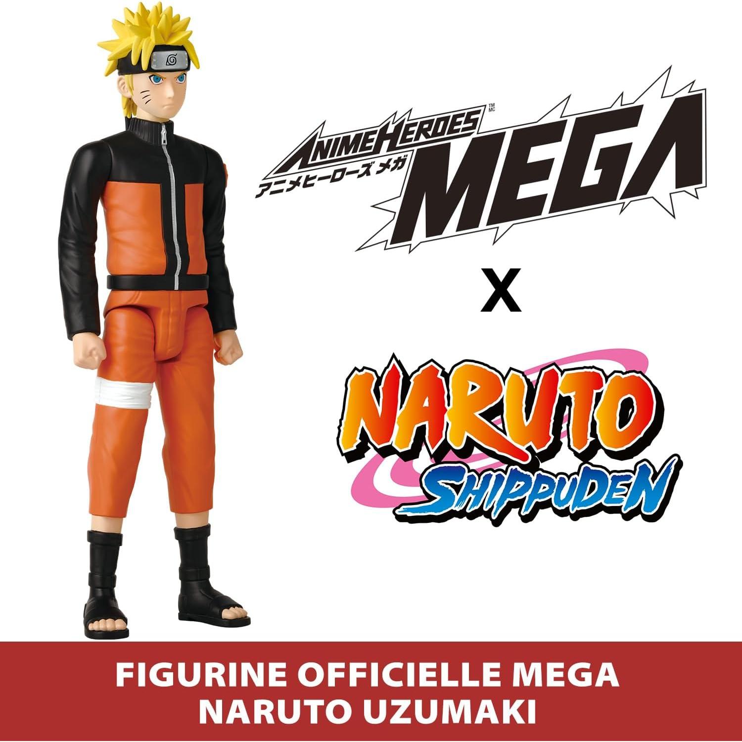 Figura Mega Naruto Uzumaki 30 cm Bandai - Licencia Oficial