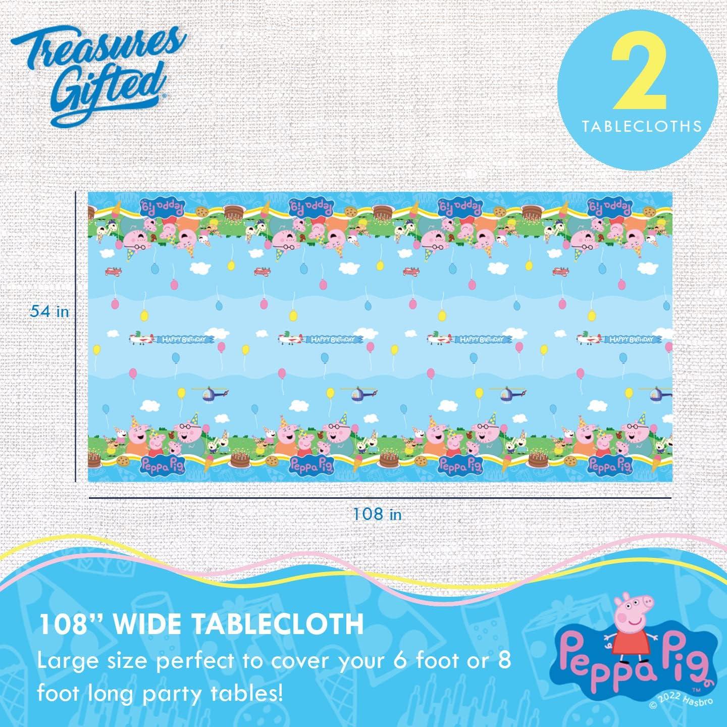 Manteles Rectangulares Peppa Pig Treasures Gifted - 2 Pzas 137x274 cm