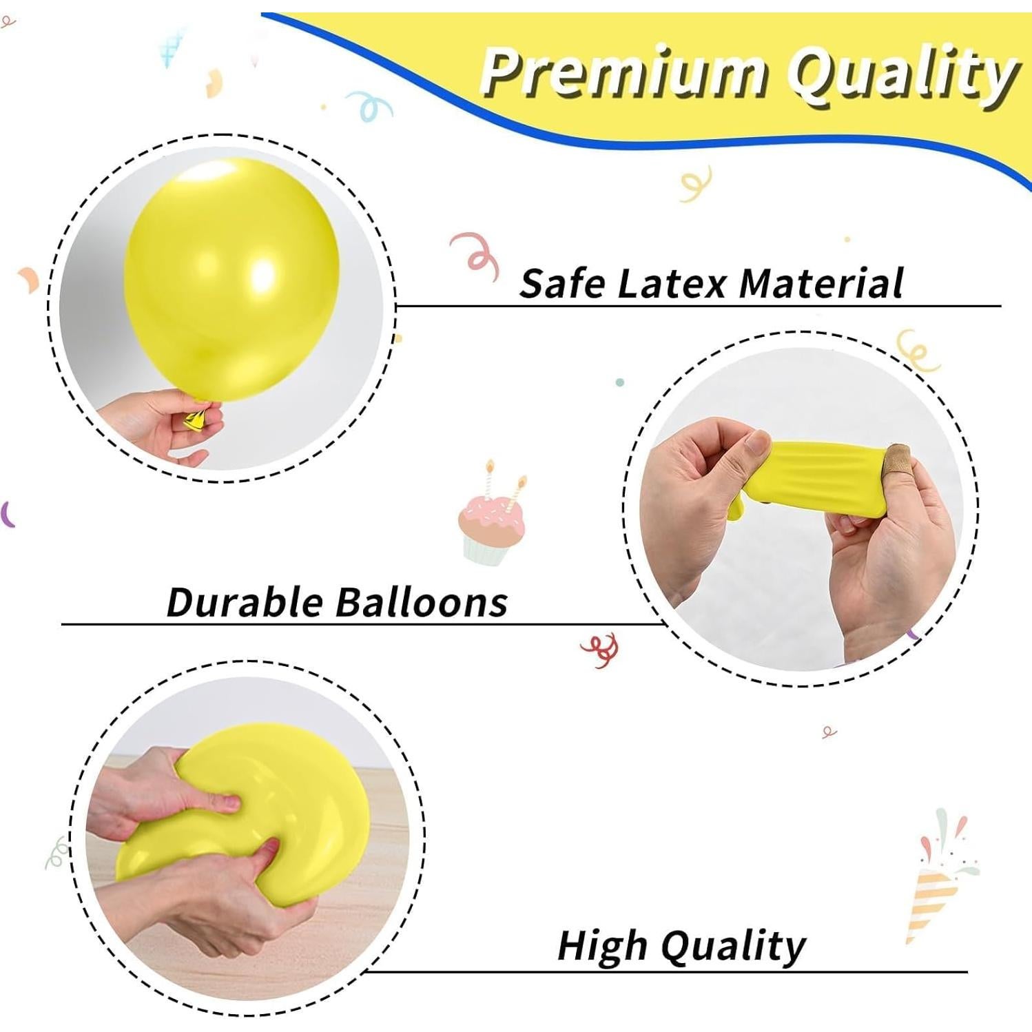 Kit de Globos Rojos Azules Amarillos 35 Piezas 30 cm FEYG