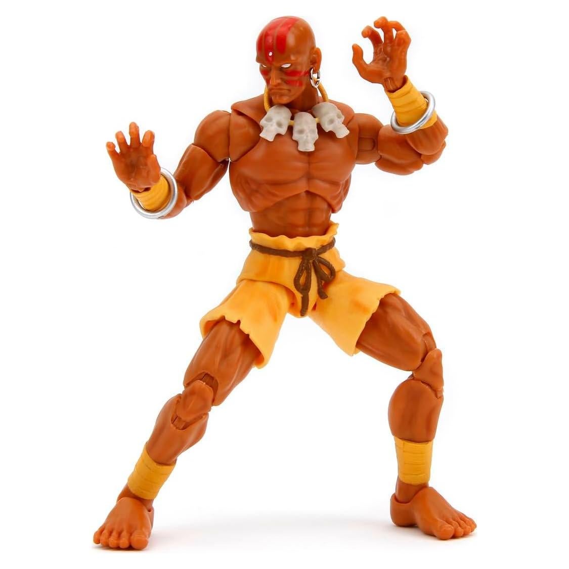 Figura Articulada Dhalsim Jada 15 cm con Accesorios Intercambiables