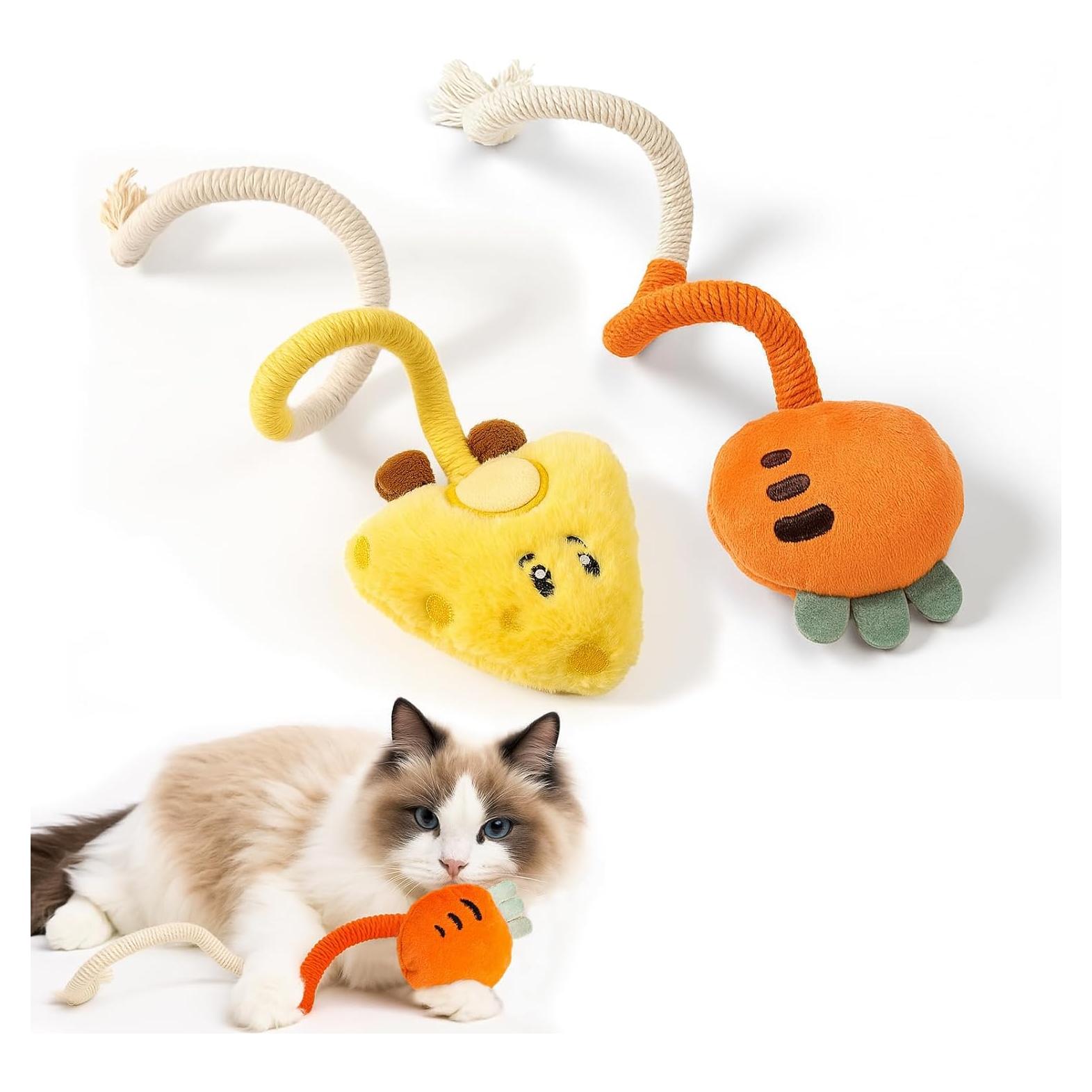 Juguetes de Masticar para Gatos Kingtree - Paquete de 2 con Catnip