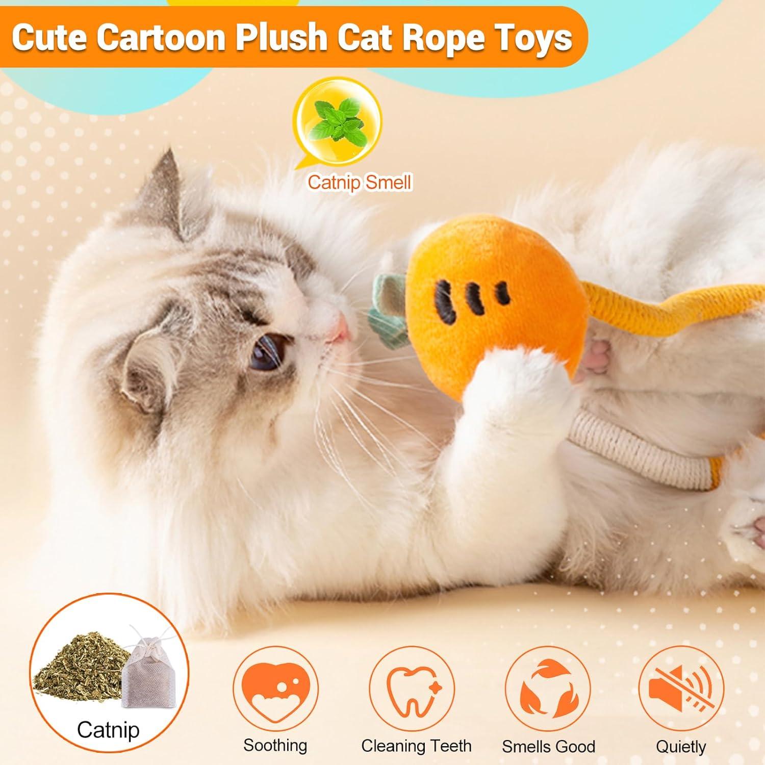 Juguetes de Masticar para Gatos Kingtree - Paquete de 2 con Catnip