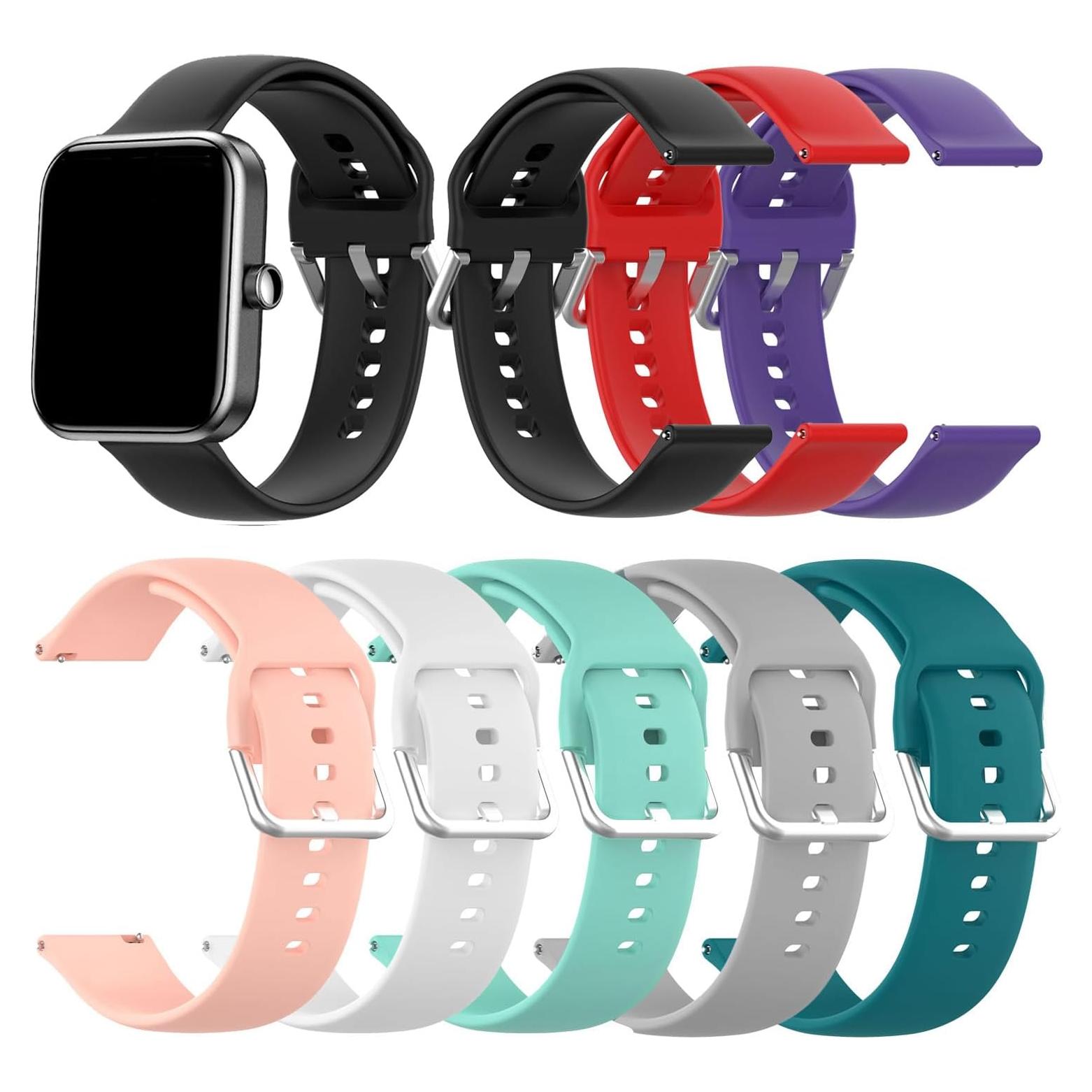 Correa de Silicona RuenTech 22mm para Reloj Inteligente Tensky ID208 Plus