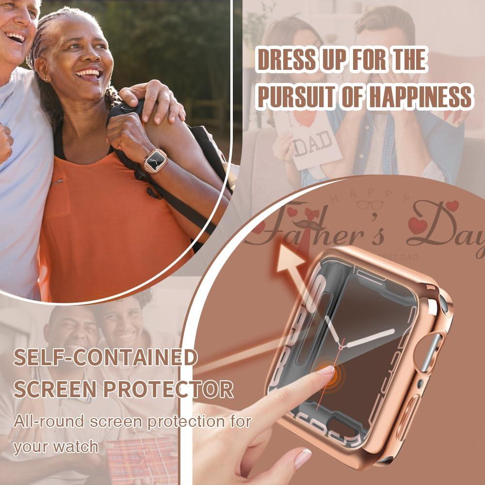 Funda Bumper Oro Rosa para Apple Watch 42mm - top4cus