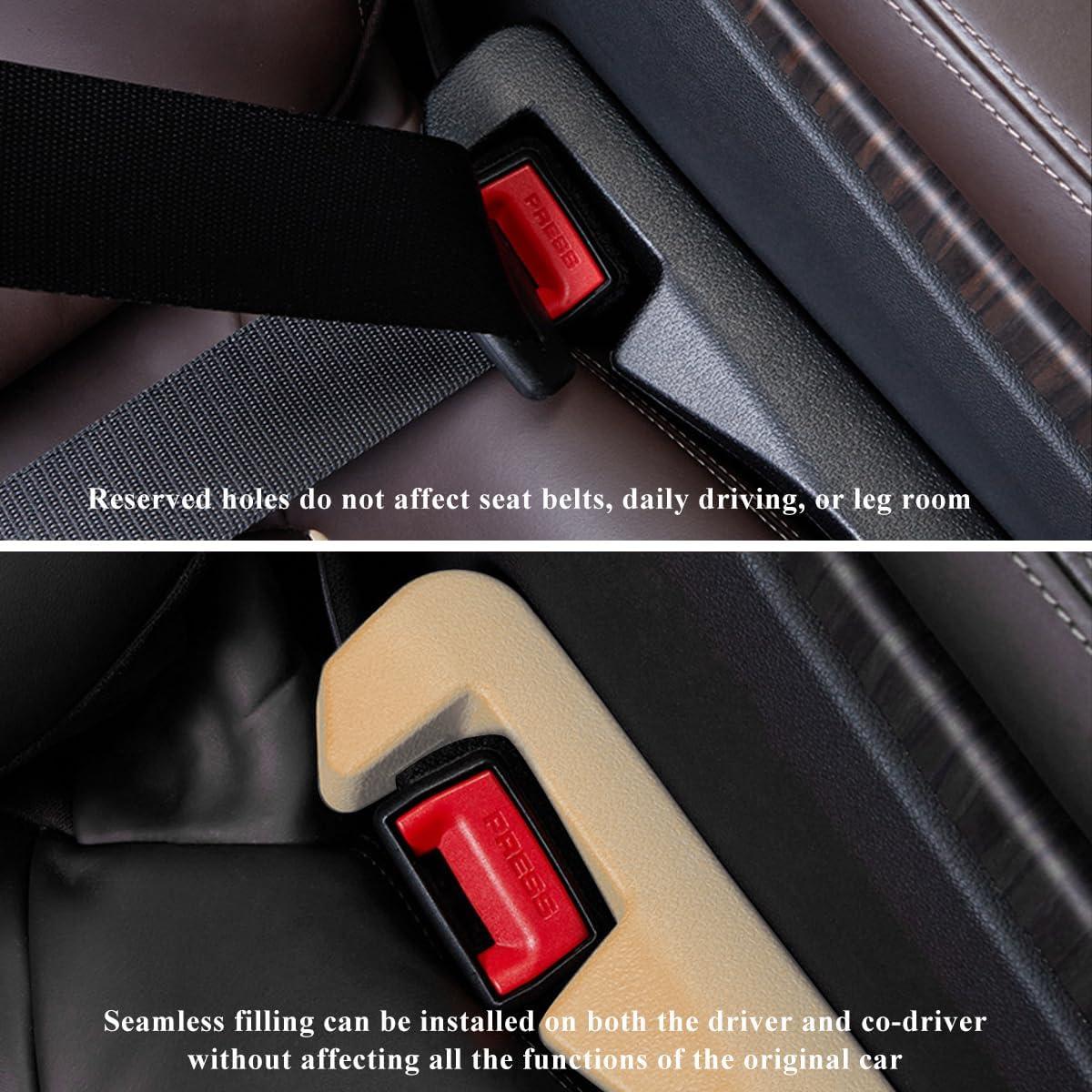 Relleno de Espacio entre Asientos de Coche MUQIDA 2PCS Beige